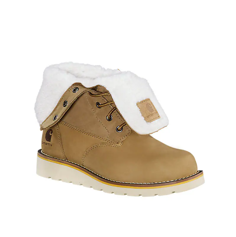 Carhartt 8" Waterproof Insulated Wedge Fold Down "Hickory" Women's Winter Boot - HICKORY Thumbnail View 4