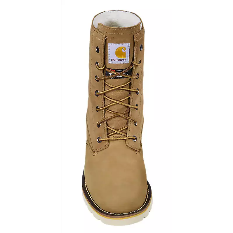 Carhartt 8" Waterproof Insulated Wedge Fold Down "Hickory" Women's Winter Boot - HICKORY