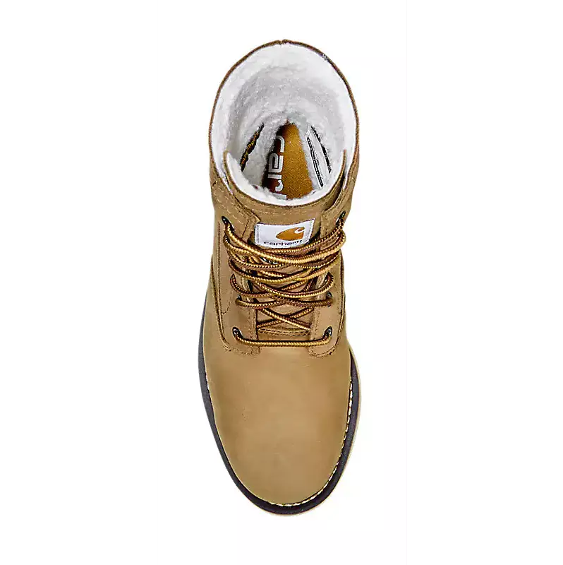 Carhartt 8" Waterproof Insulated Wedge Fold Down "Hickory" Women's Winter Boot - HICKORY