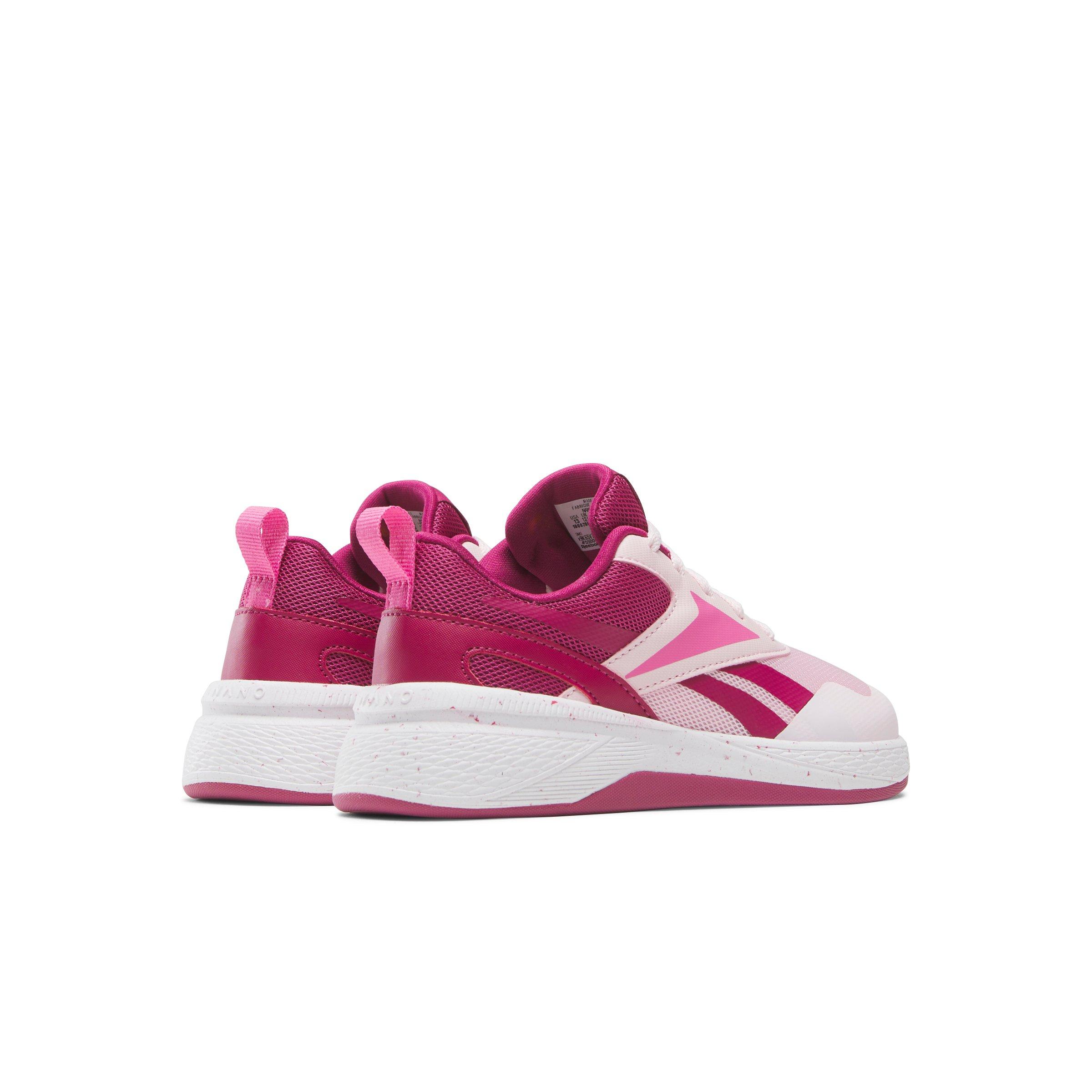 Reebok Nano Play Slip-On Preschool Girls' "Pink/Purple/White" Shoe