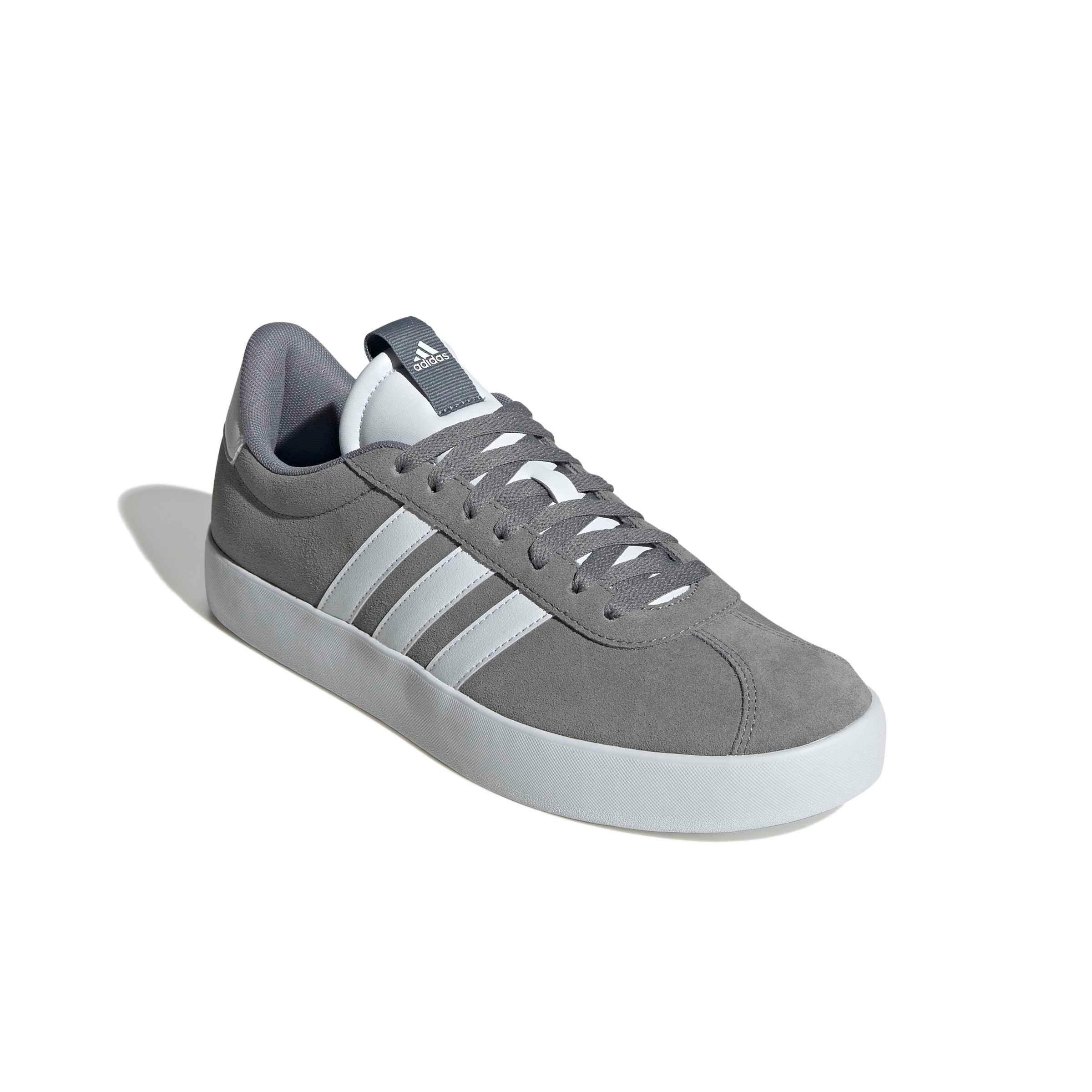 adidas VL Court 3.0 "Grey Three/Ftwr White/Ftwr White" Men's Shoe - GREY/WHITE/WHITE Thumbnail View 3