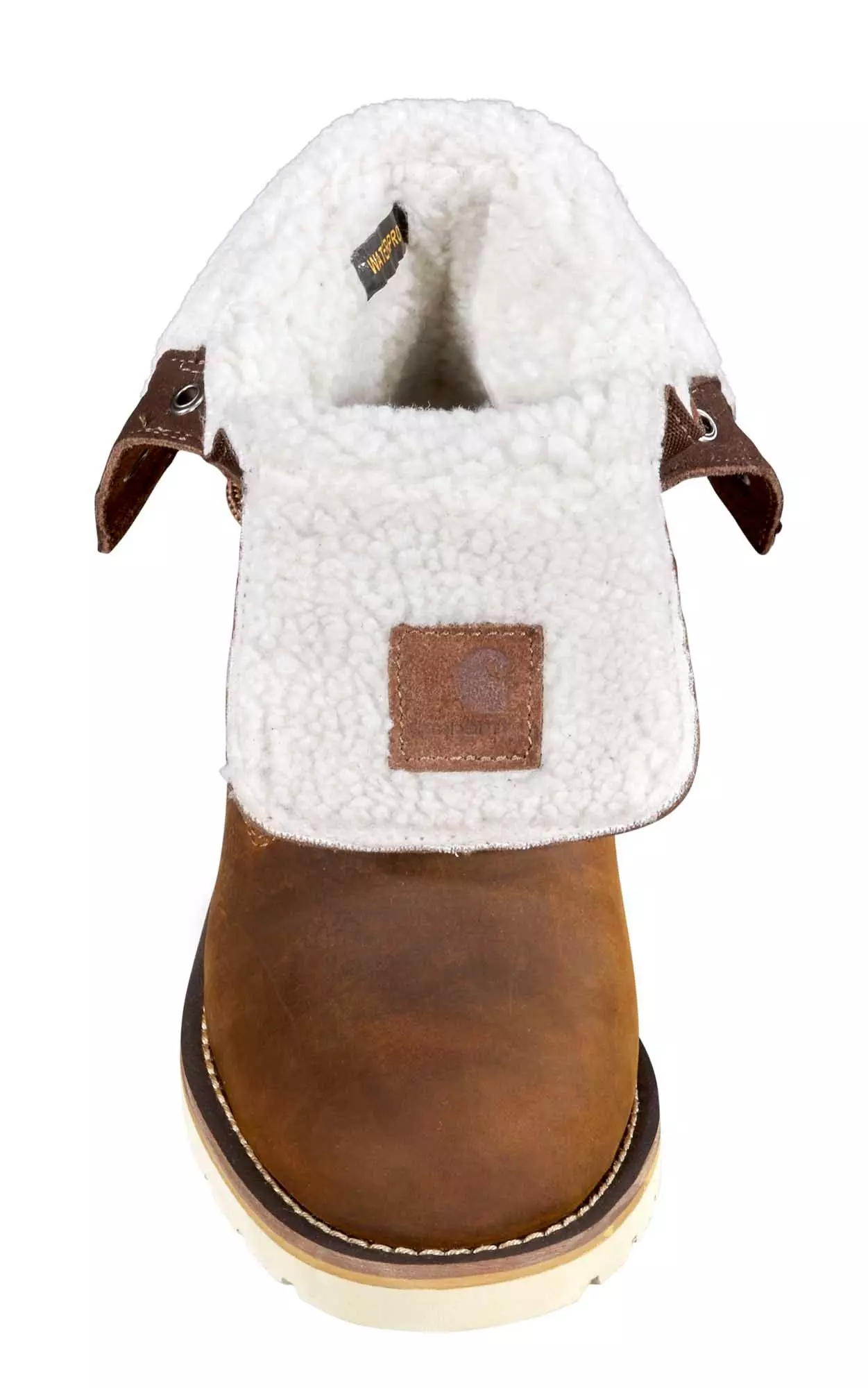 Carhartt 8" Waterproof Insulated Wedge Fold Down "Dark Brown" Women's Winter Boot - DK BROWN