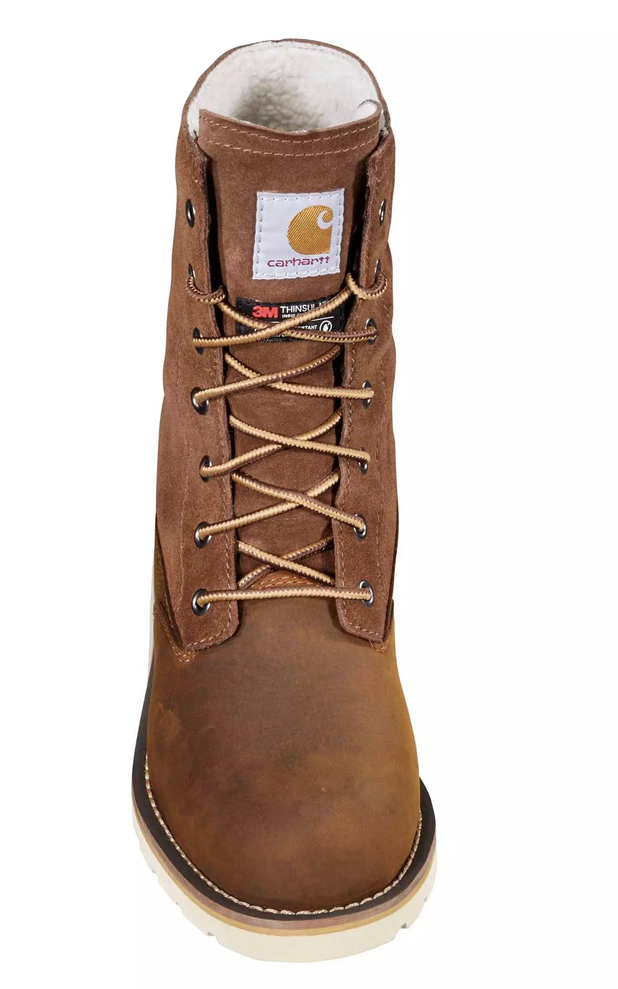 Carhartt 8" Waterproof Insulated Wedge Fold Down "Dark Brown" Women's Winter Boot - DK BROWN