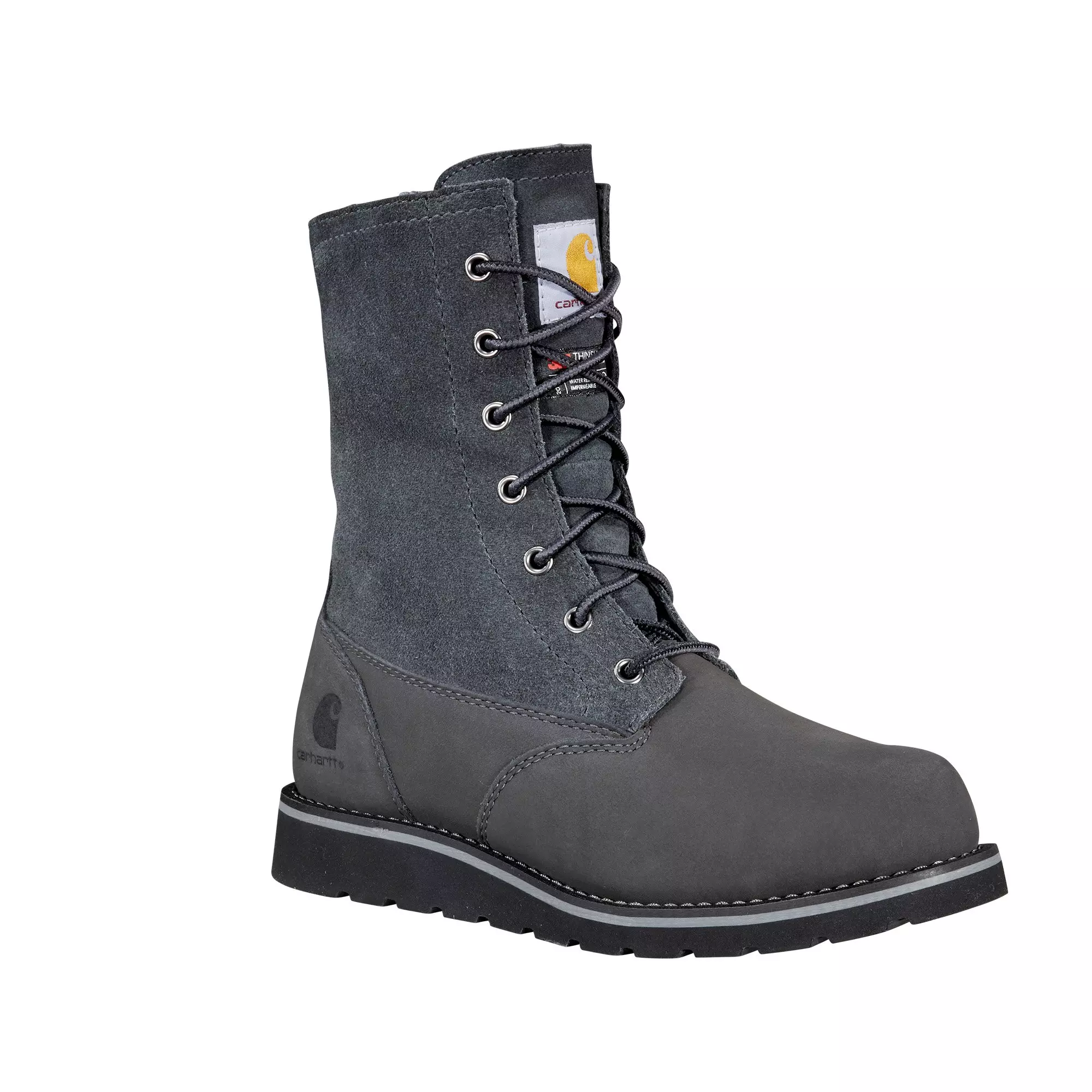 Carhartt 8" Waterproof Insulated Wedge Fold Down "Shadow" Women's Winter Boot - SHADOW