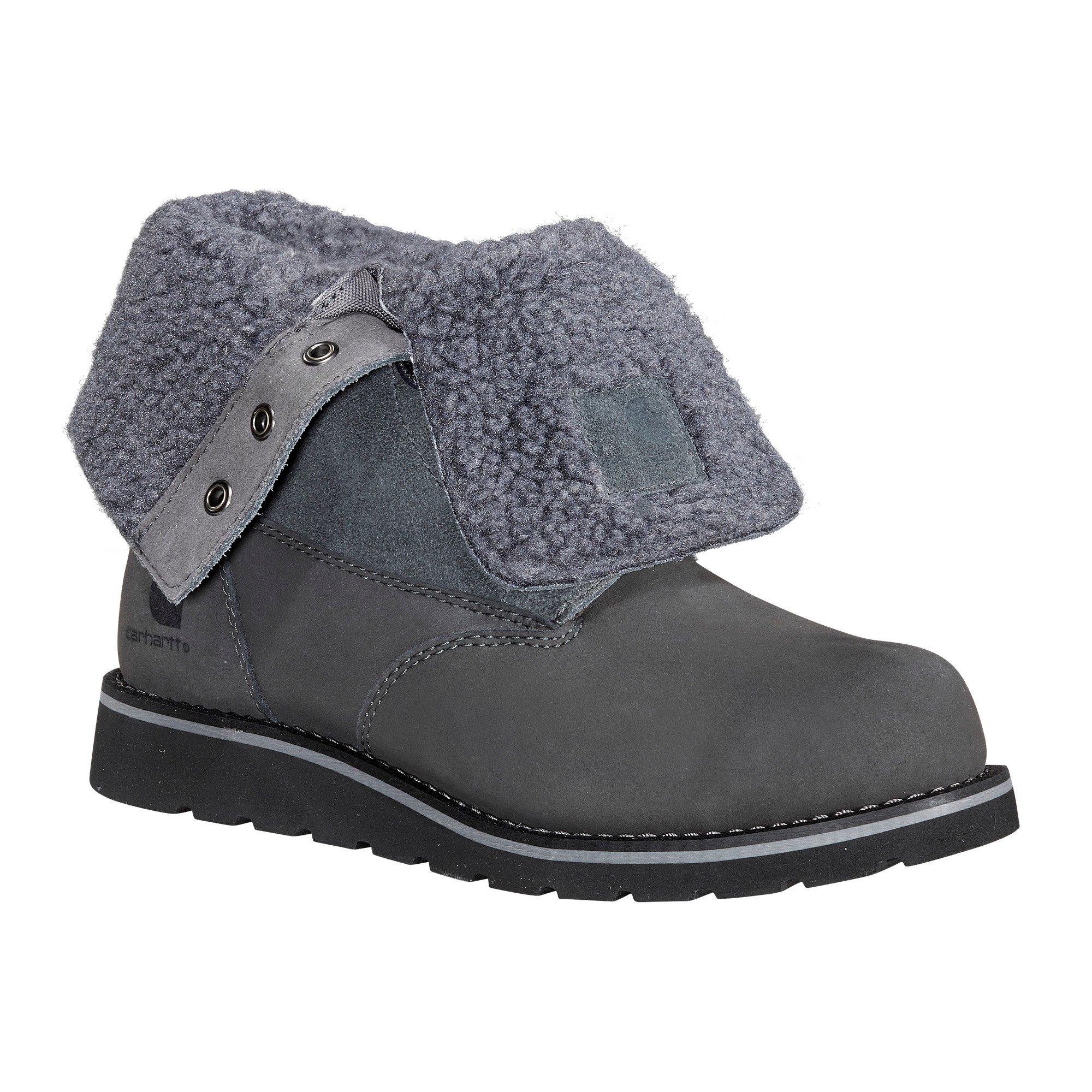 Carhartt 8" Waterproof Insulated Wedge Fold Down "Shadow" Women's Winter Boot - SHADOW Thumbnail View 7