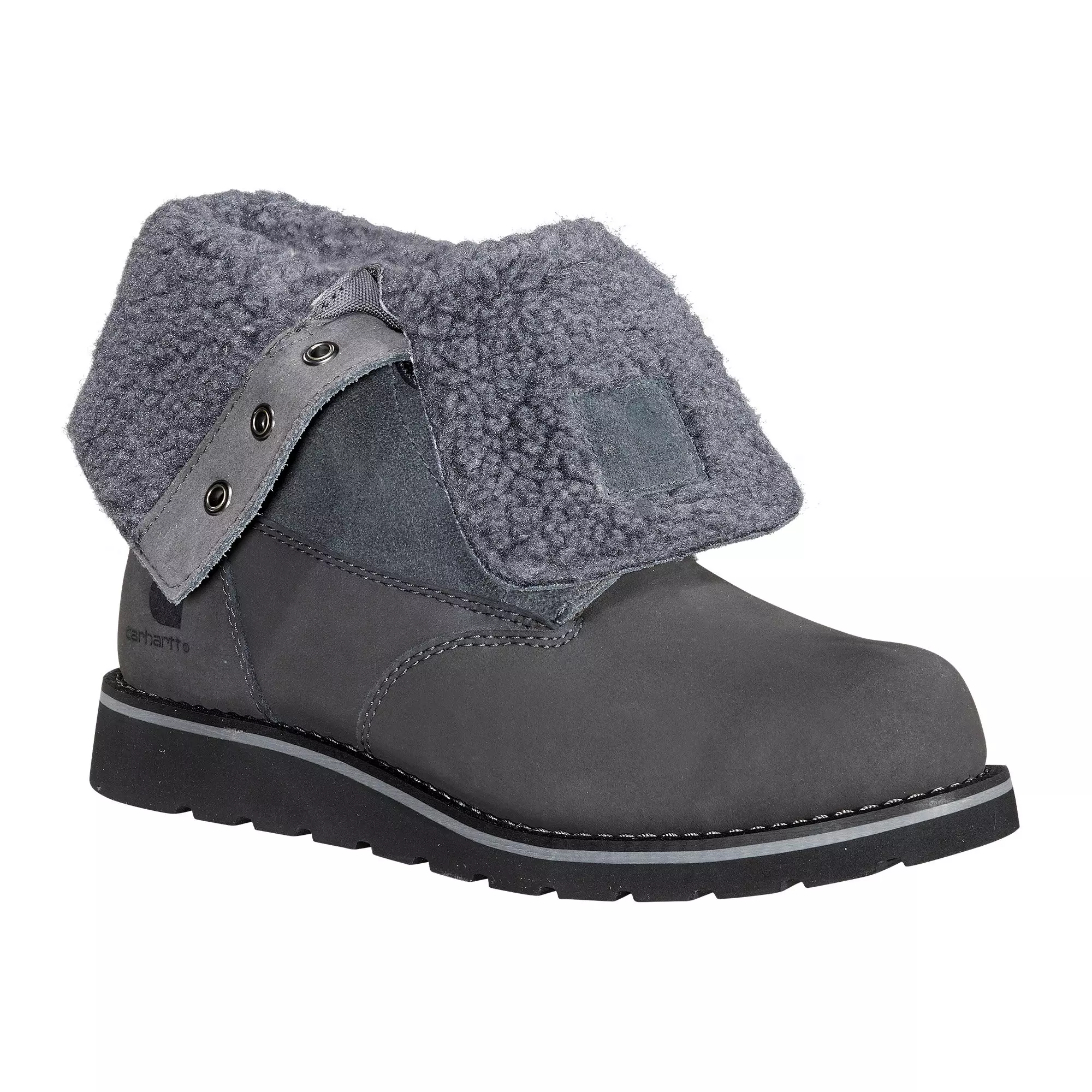 Carhartt 8" Waterproof Insulated Wedge Fold Down "Shadow" Women's Winter Boot - SHADOW