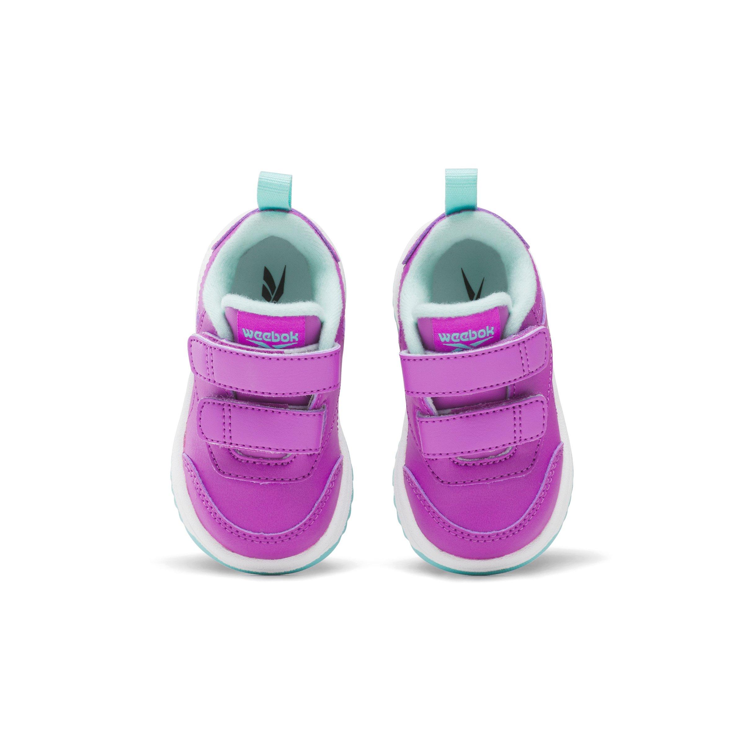 Reebok Weebok Clasp Low 2 Infant Girls' "Purple/Teal/White" Shoe