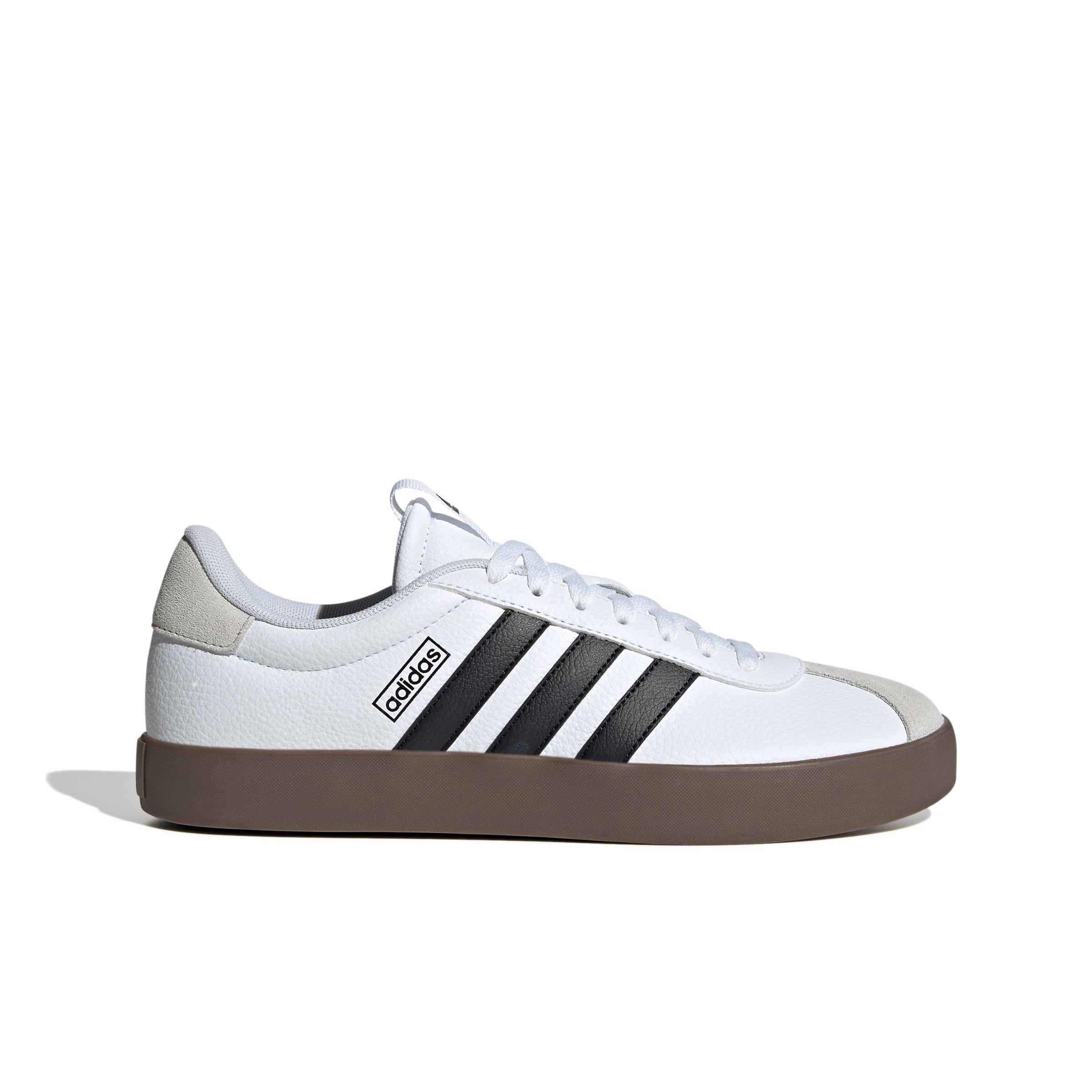adidas VL Court 3.0 "Ftwr White/Core Black/Grey One" Men's Shoe - WHITE/BLACK/GREY Thumbnail View 1