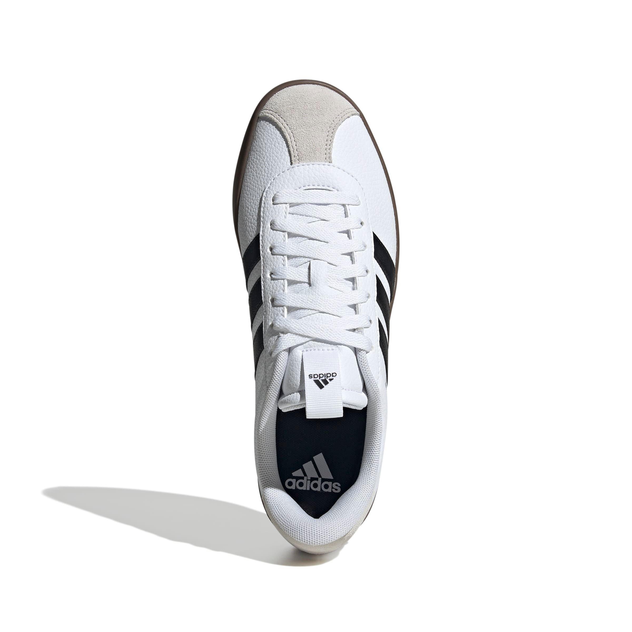 adidas VL Court 3.0 "Ftwr White/Core Black/Grey One" Men's Shoe - WHITE/BLACK/GREY Thumbnail View 5