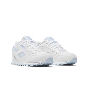 Reebok Classic Leather Step 'n Flash 2.0 "Light Grey/Light Blue" Preschool Girls' Shoe