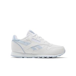 Reebok Classic Leather Step 'n Flash 2.0 "Light Grey/Light Blue" Preschool Girls' Shoe