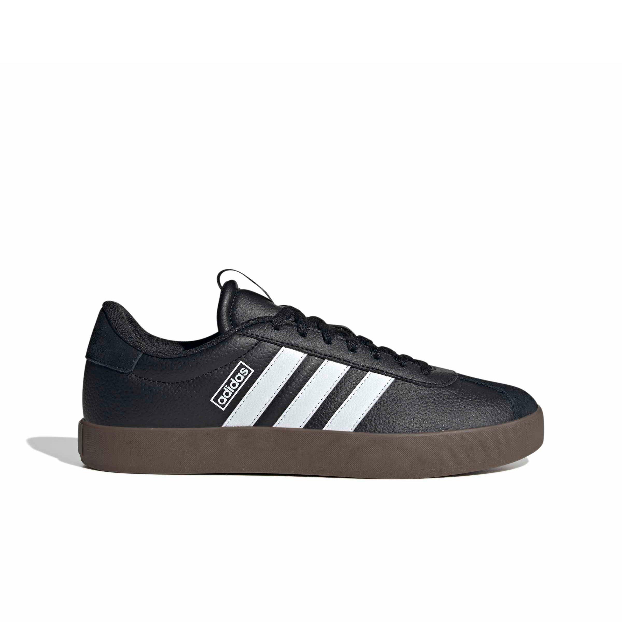 adidas VL Court 3.0 "Core Black/Ftwr White/Gum 5" Men's Shoe - BLACK/WHITE/GUM Thumbnail View 1
