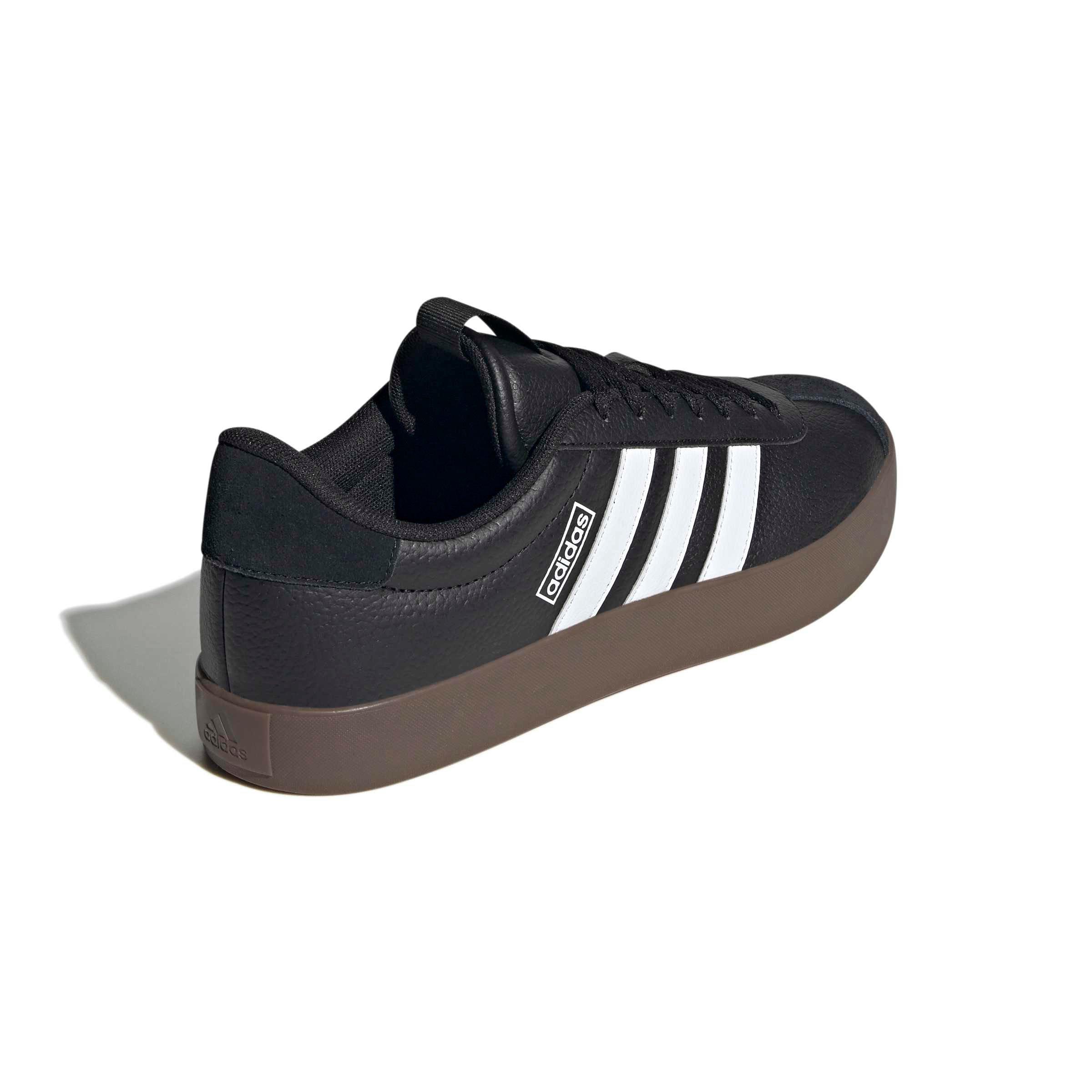 adidas VL Court 3.0 "Core Black/Ftwr White/Gum 5" Men's Shoe - BLACK/WHITE/GUM Thumbnail View 4