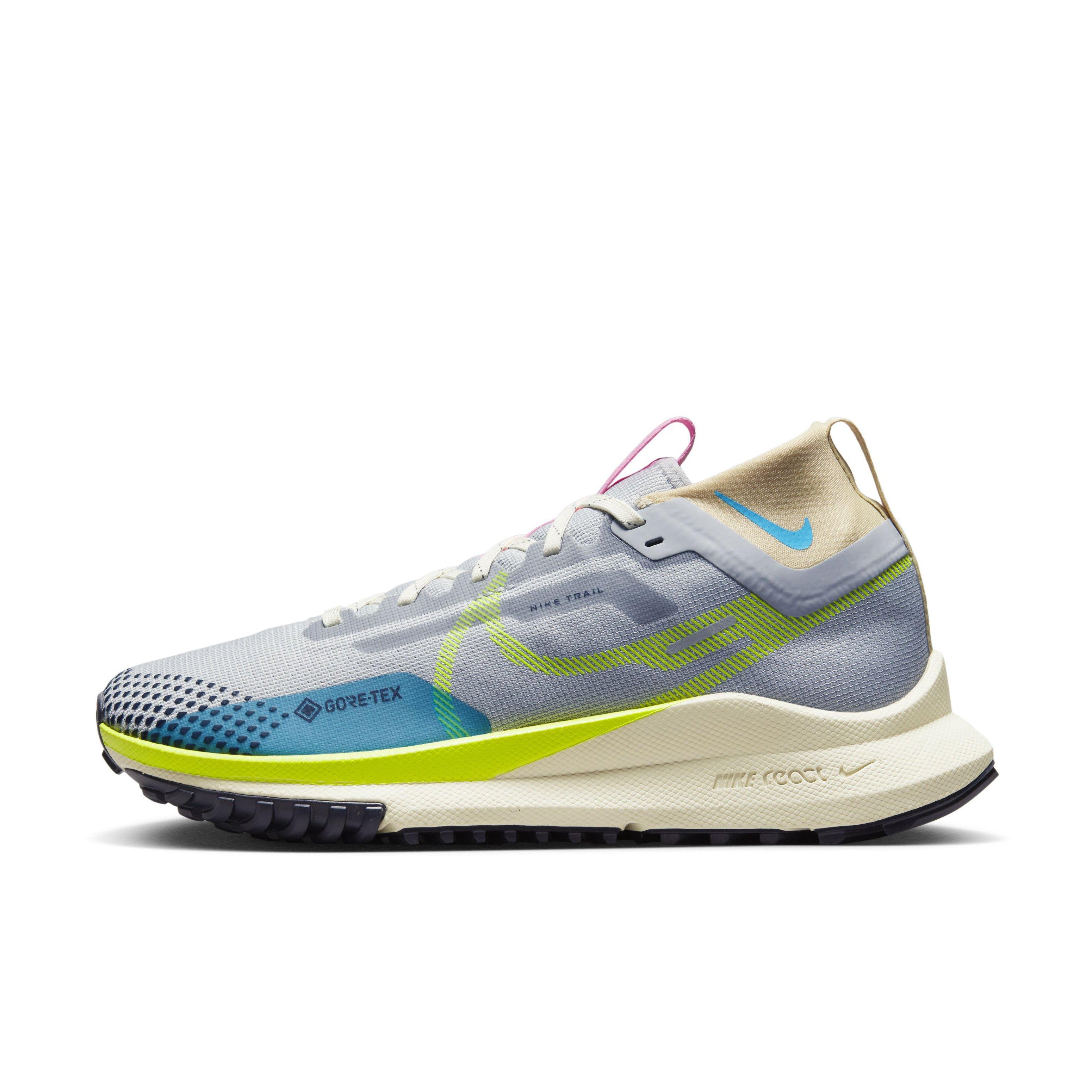 Nike Pegasus Trail 4 GORE-TEX "Wolf Grey/Volt/Stadium Green/Baltic Blue" Women's Trail Running Shoe - GREY/VOLT/GREEN/BLUE Thumbnail View 2