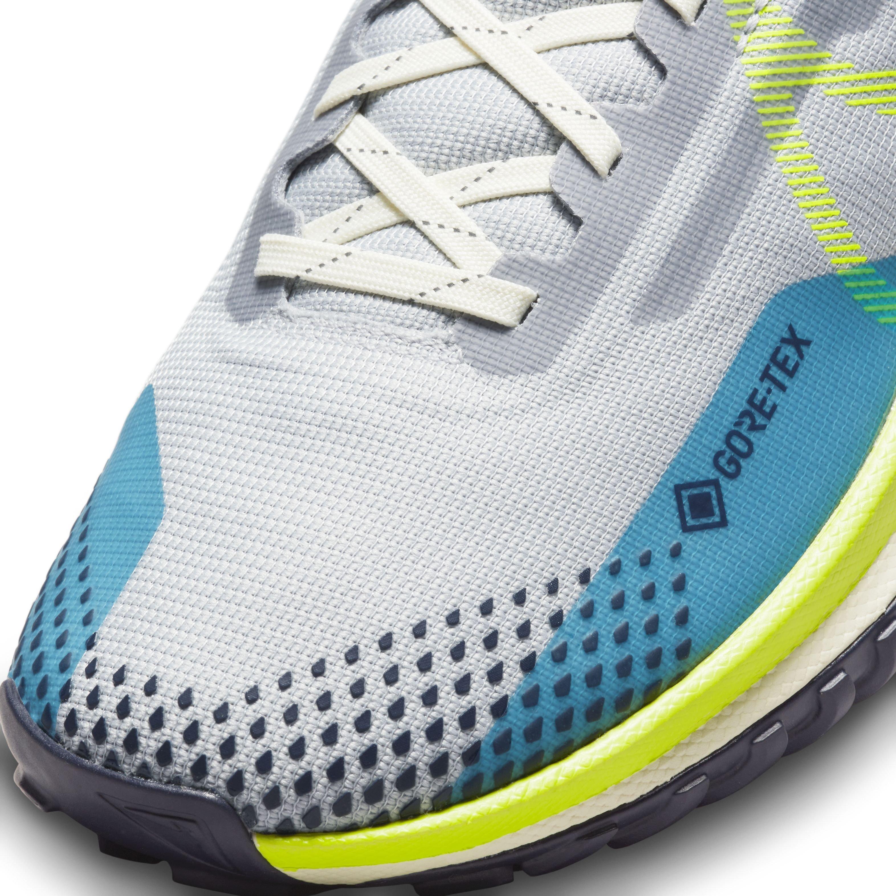 Nike Pegasus Trail 4 GORE-TEX "Wolf Grey/Volt/Stadium Green/Baltic Blue" Women's Trail Running Shoe - GREY/VOLT/GREEN/BLUE Thumbnail View 7