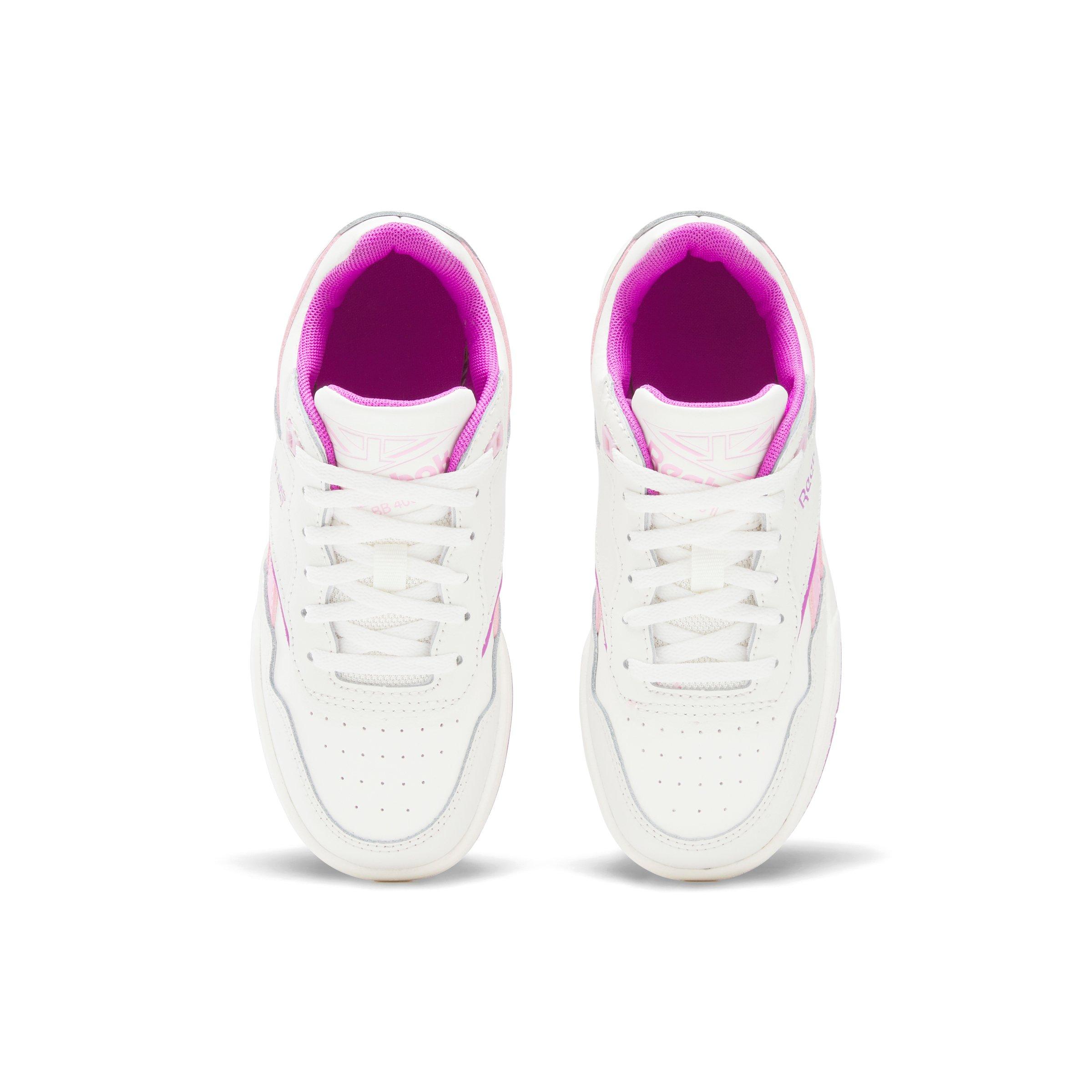 Reebok BB 4000 II Retro Preschool Girls' "Chalk/Purplerave/Astrorose" Shoe