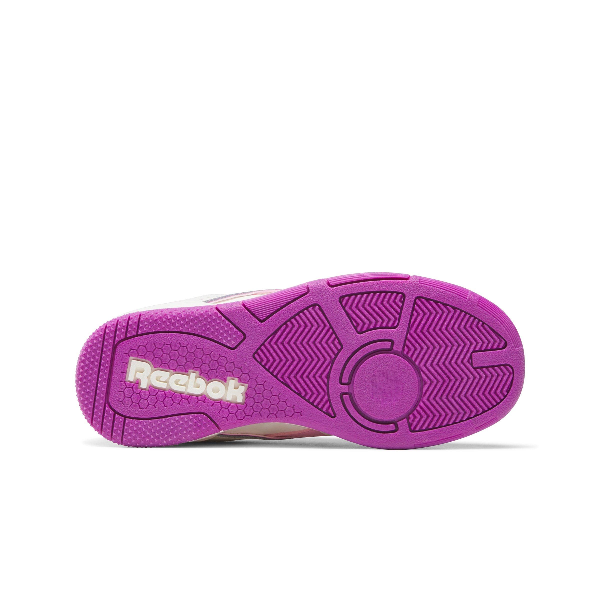 Reebok BB 4000 II Retro Preschool Girls' "Chalk/Purplerave/Astrorose" Shoe