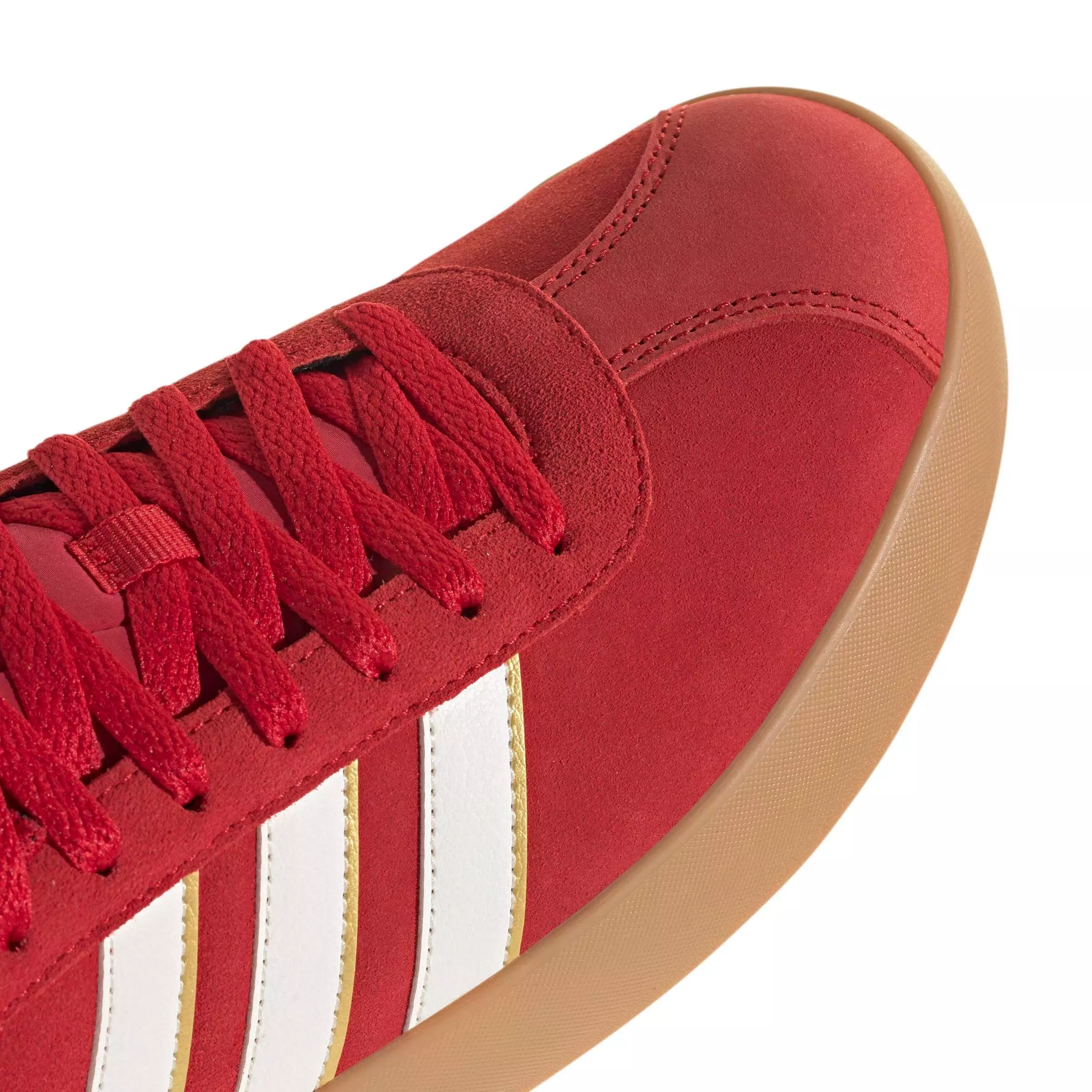 adidas VL Court 3.0 "Better Scarlet/Core White/Gold Metallic" Men's Shoe - SCARLET/WHITE/GOLD