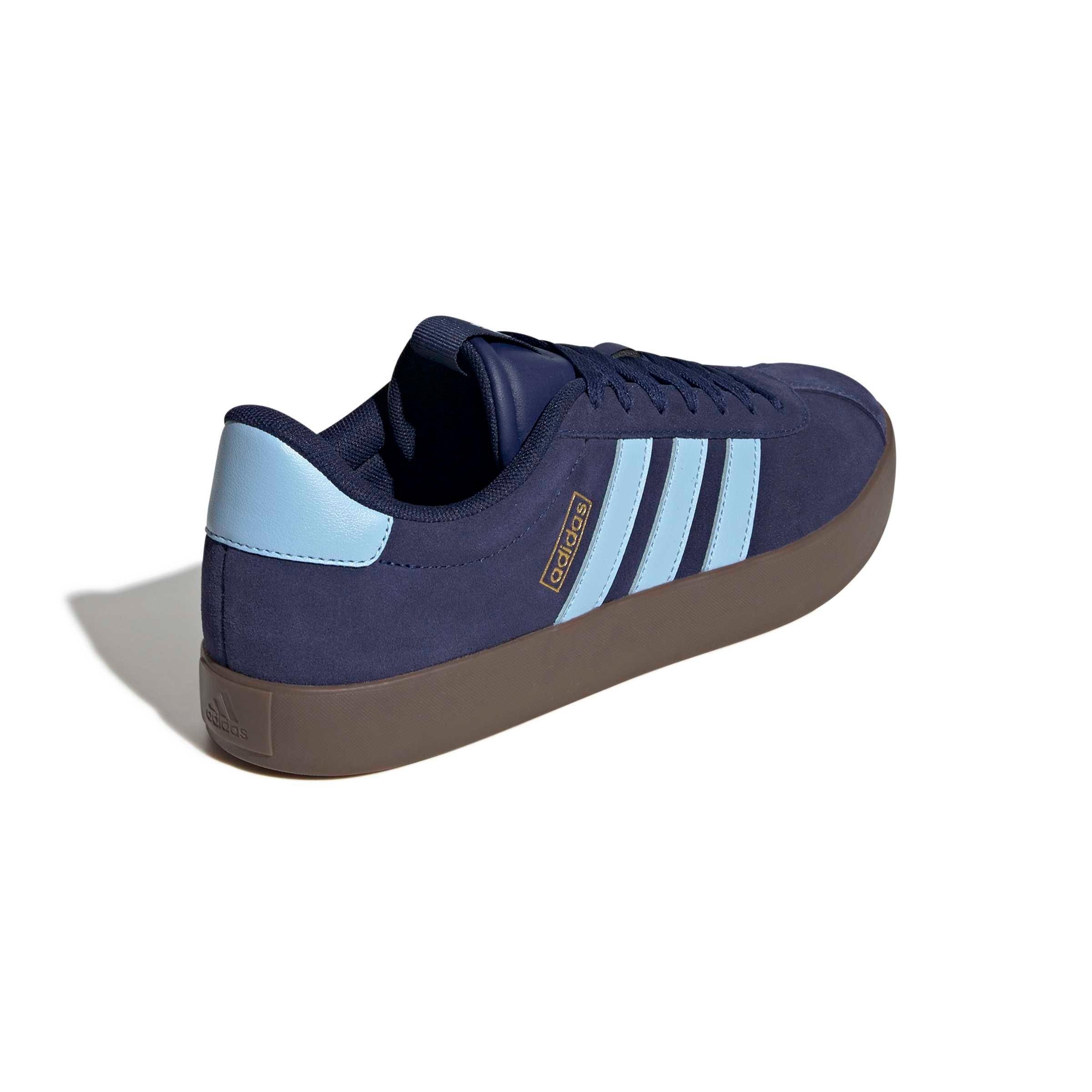 adidas VL Court 3.0 "Dark Blue/Clear Sky/Gold Metallic" Men's Shoe - DK BLUE/SKY/GOLD Thumbnail View 4