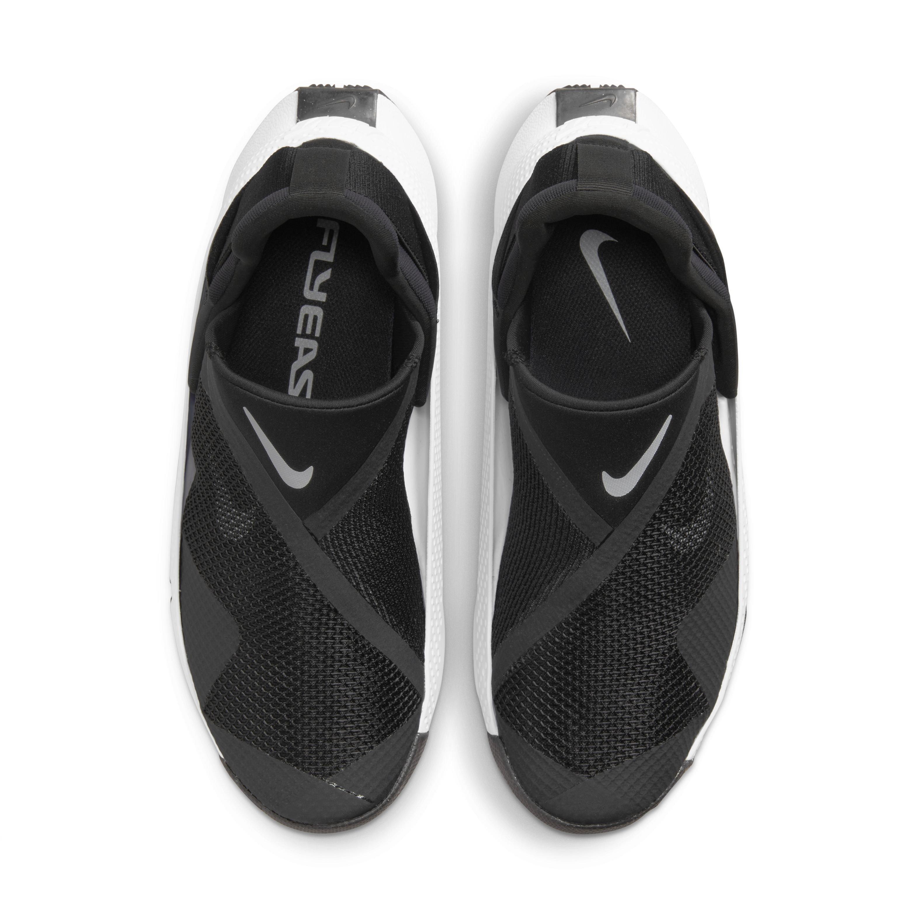 Nike Go FlyEase "Black/White" Women's Shoe - BLACK/WHITE Thumbnail View 4