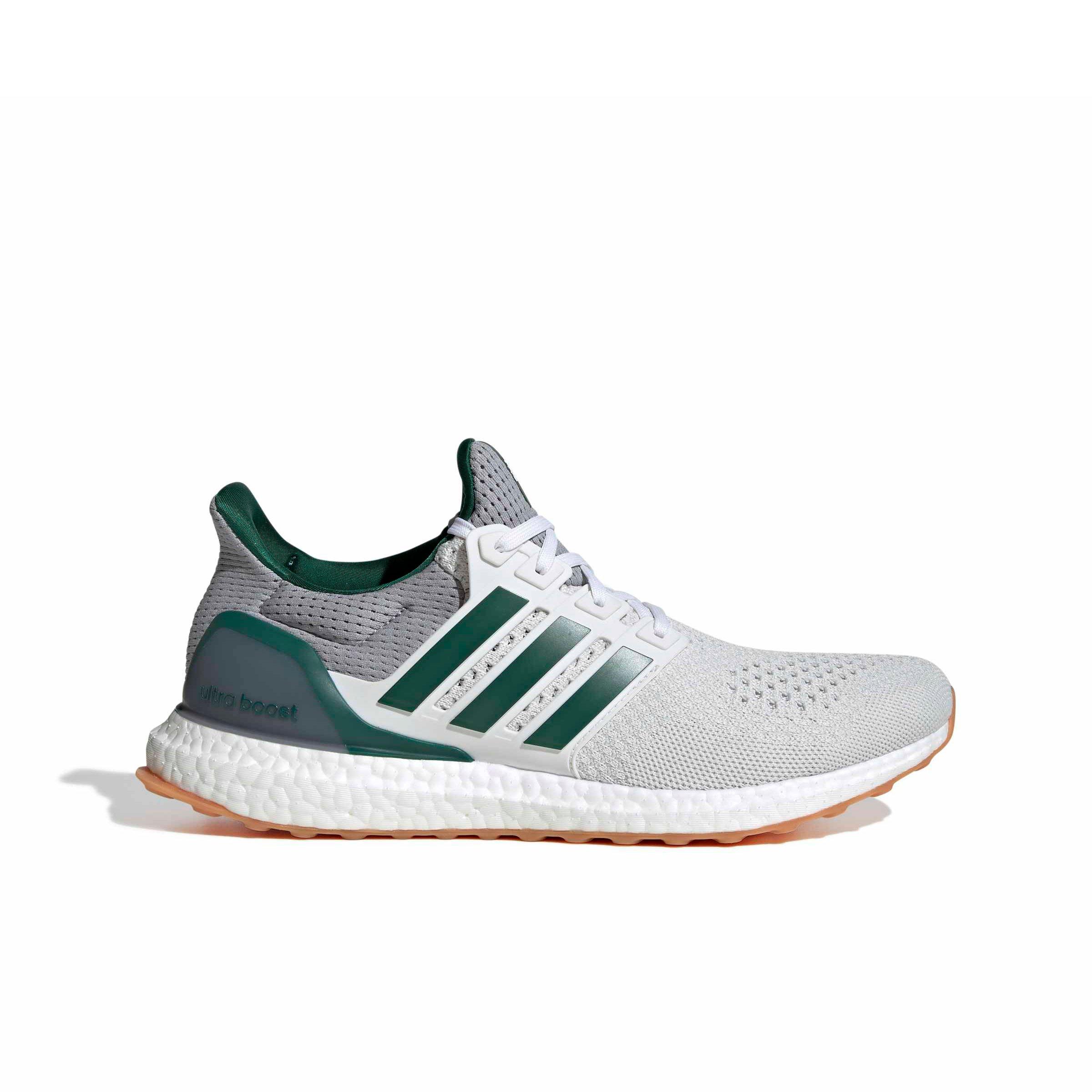 adidas Ultraboost 1.0 "Crystal White/Collegiate Green/Halo Silver" Men's Shoe - WHITE/GREEN/SILVER Thumbnail View 1