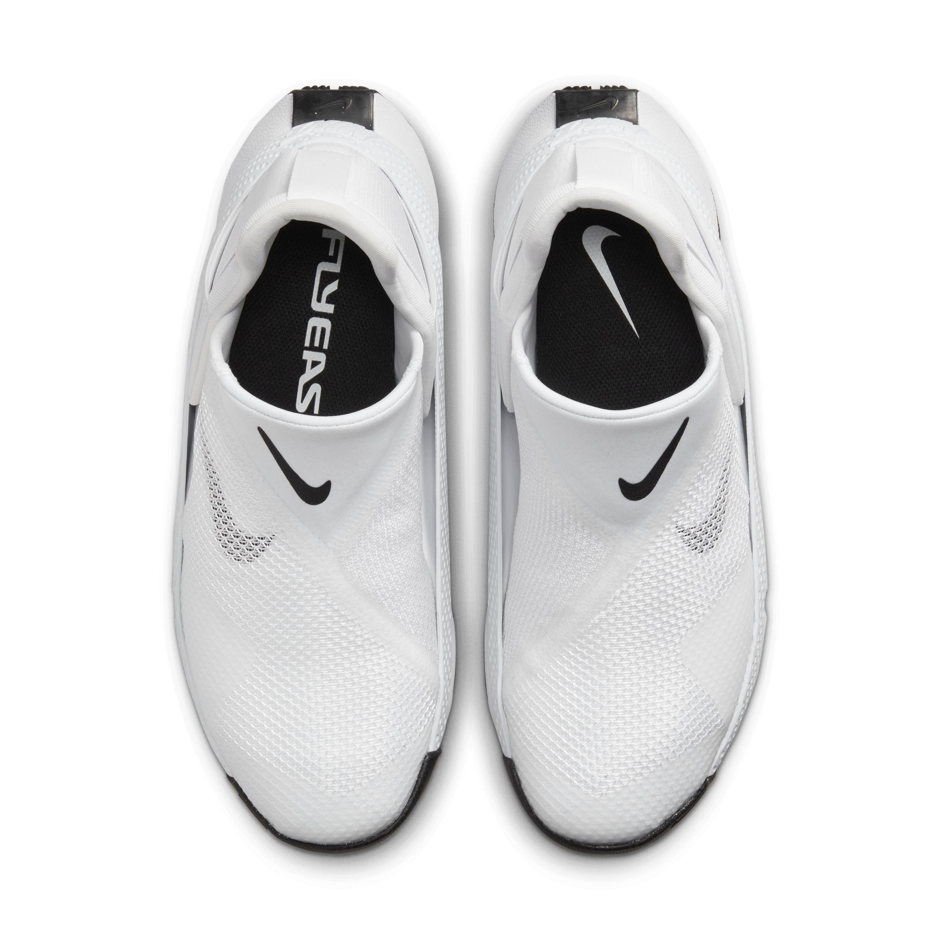 Nike Go FlyEase "White/Black" Women's Shoe - WHITE/BLACK Thumbnail View 4