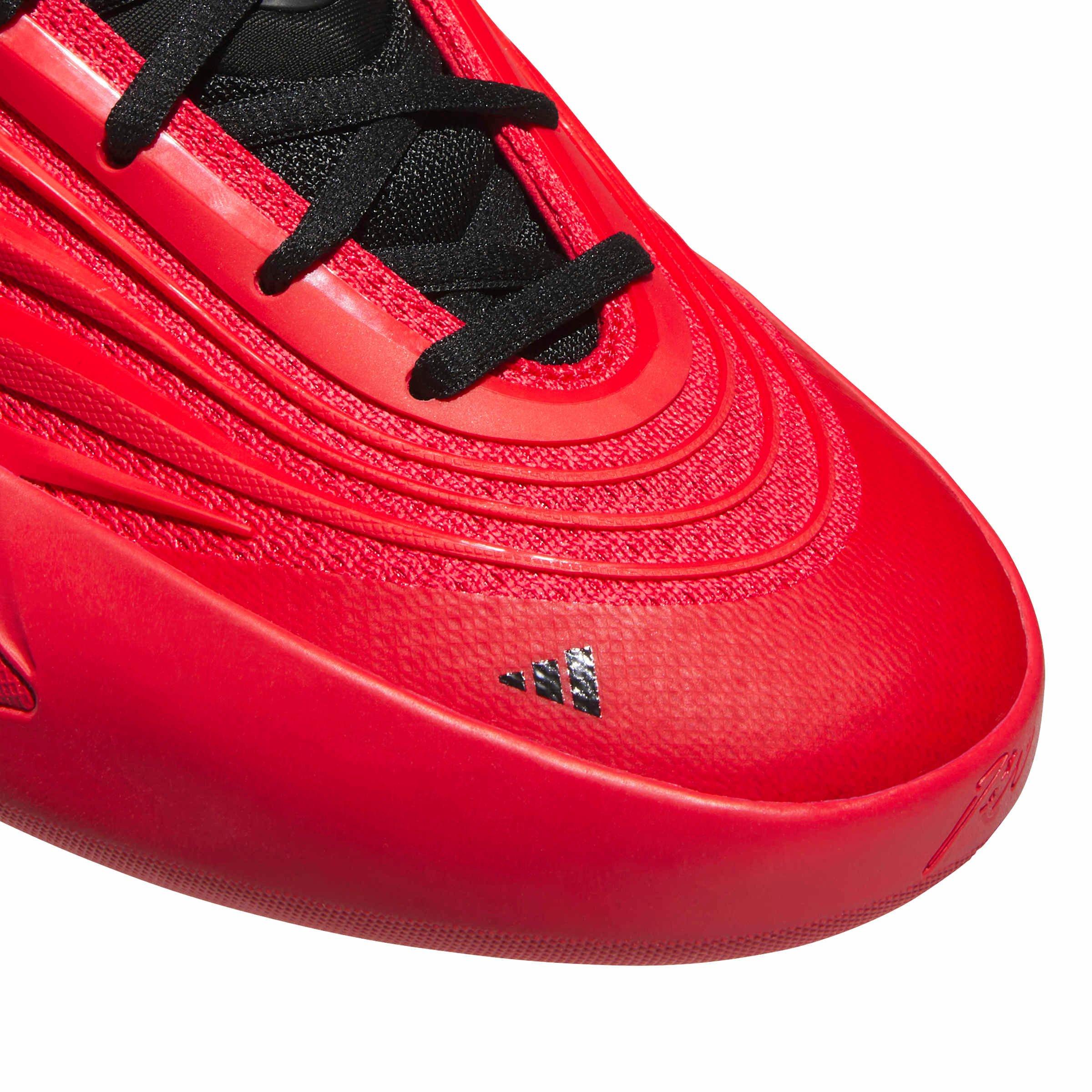 adidas Dame X "Pure Ruby/Core Black/Zero Metallic" Unisex Basketball Shoe - RUBY/BLACK/ZERO Thumbnail View 5