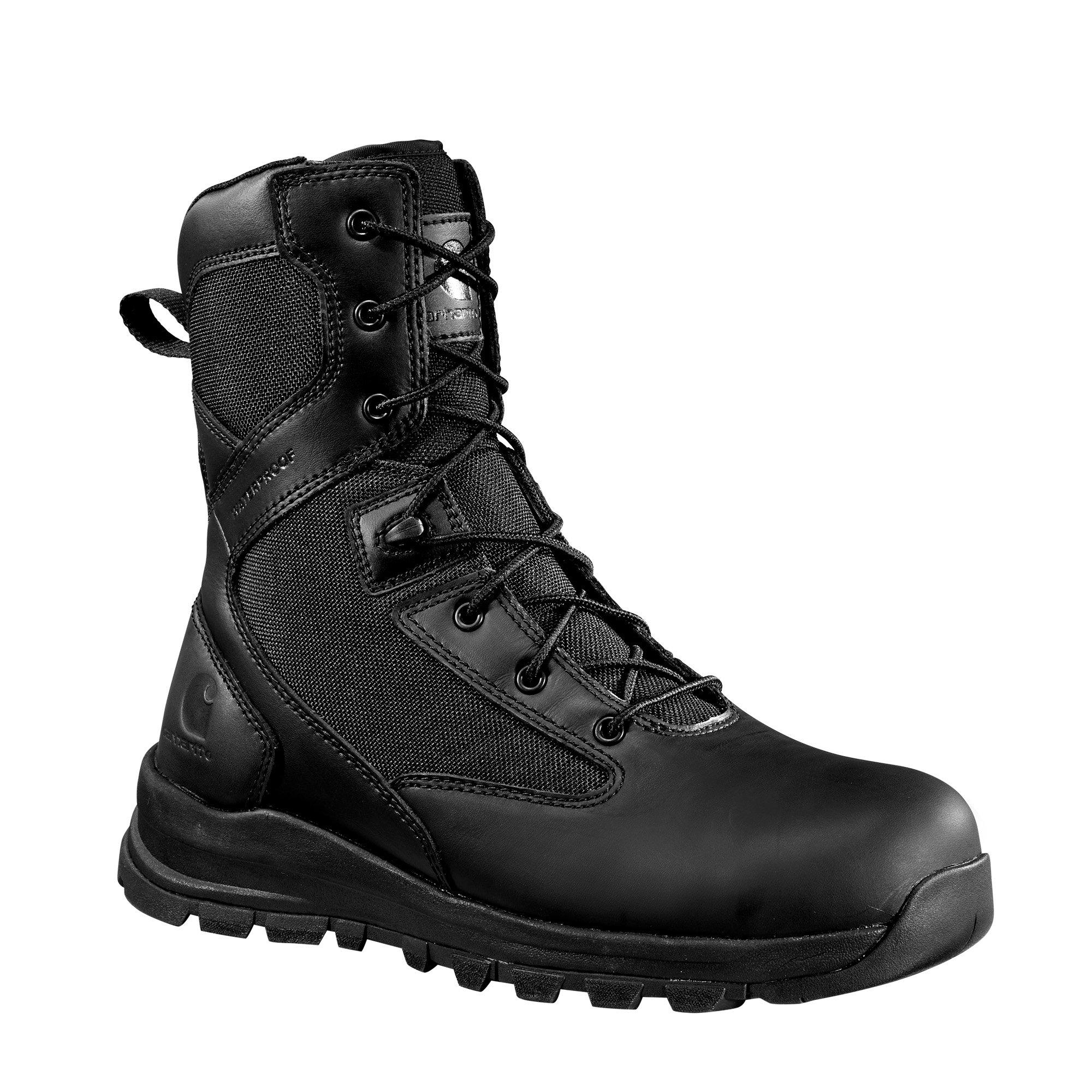 Carhartt Gilmore Waterproof 8" Side Zip "Black" Men's Hiker Boot - BLACK Thumbnail View 3