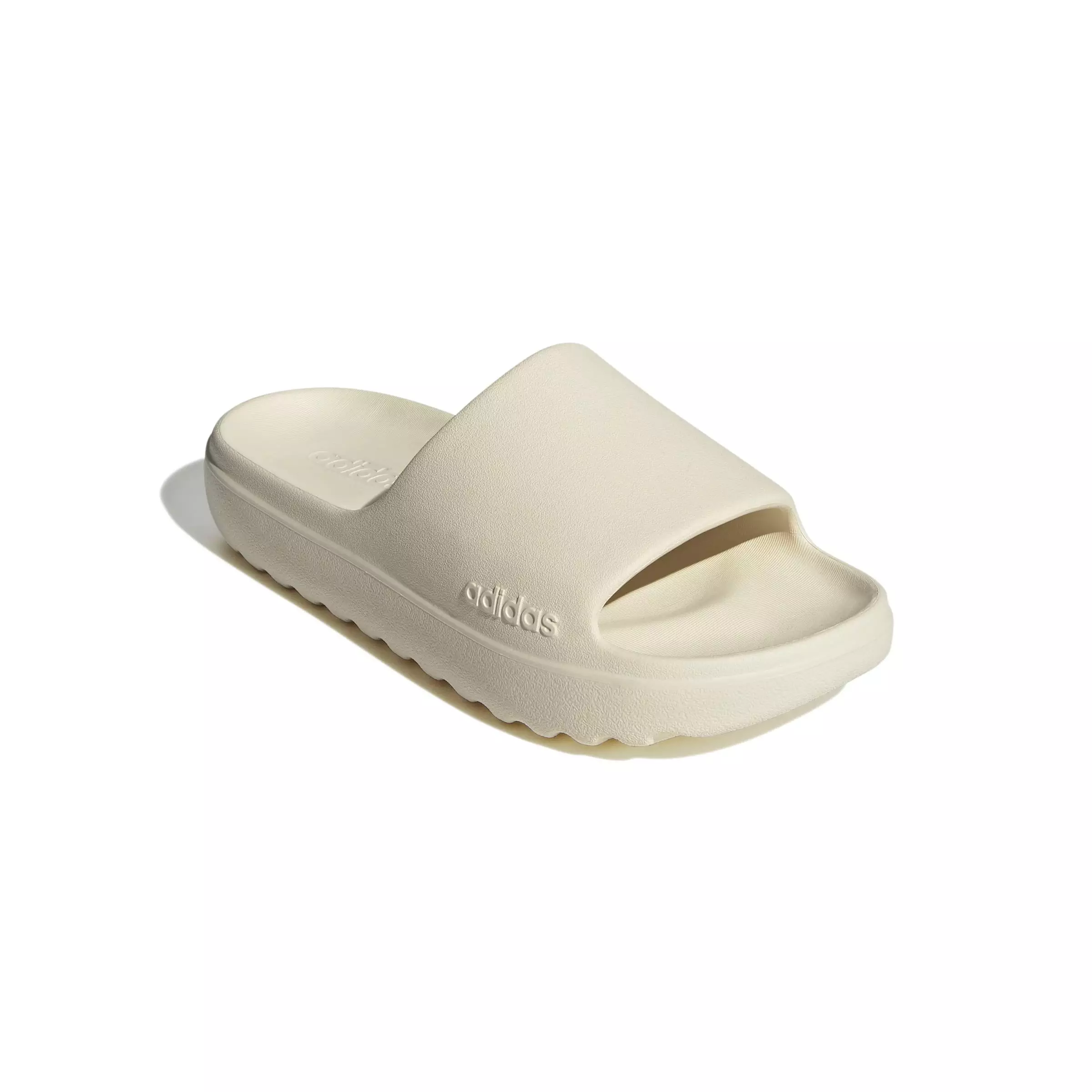 adidas Adilette Lumia "Wonder White/Wonder White/Wonder White" Unisex Slide - WHITE/WHITE/WHITE