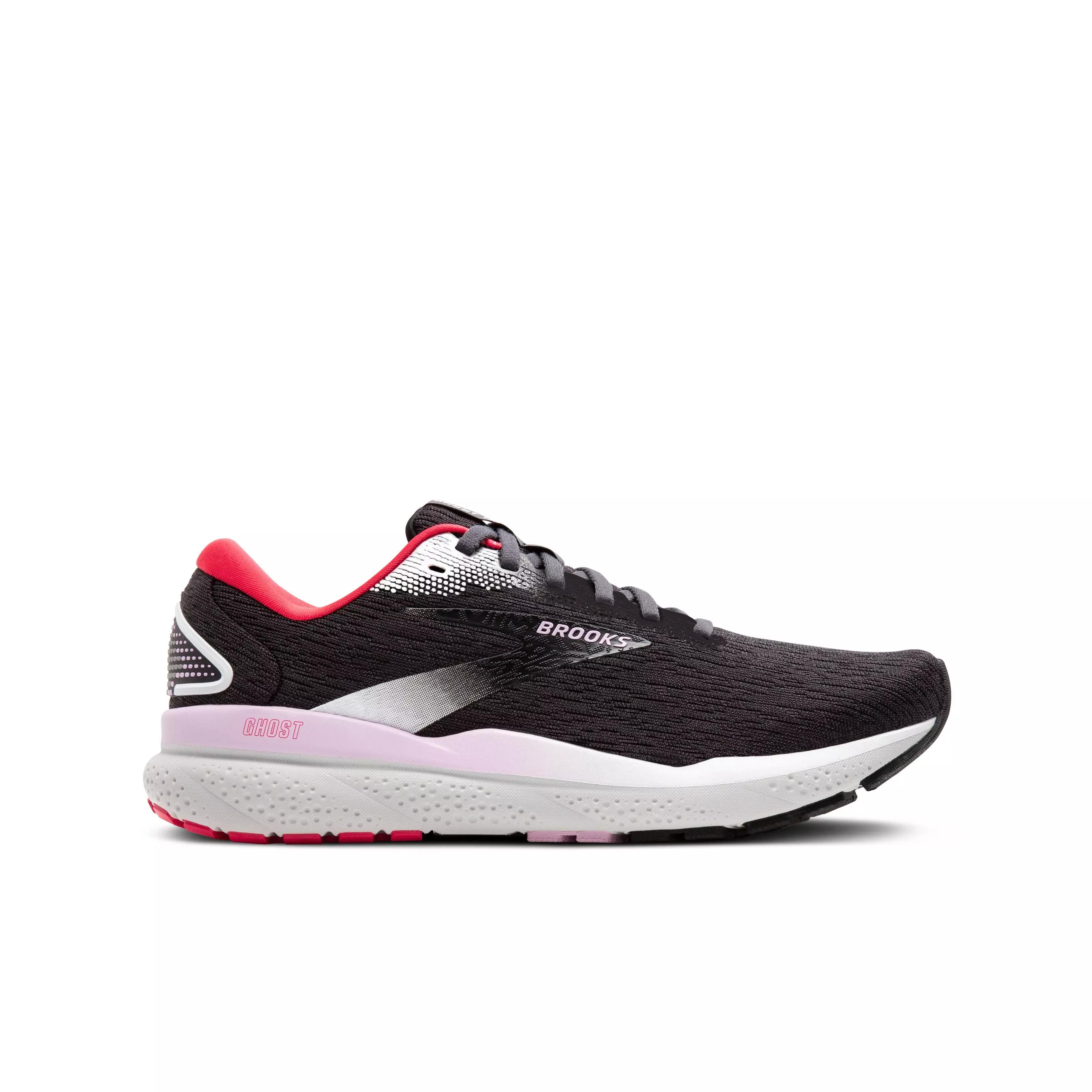 Brooks Ghost 16 "Black/Ebony/Raspberry" Women's Running Shoe - BLACK/EBONY/RASPBERRY