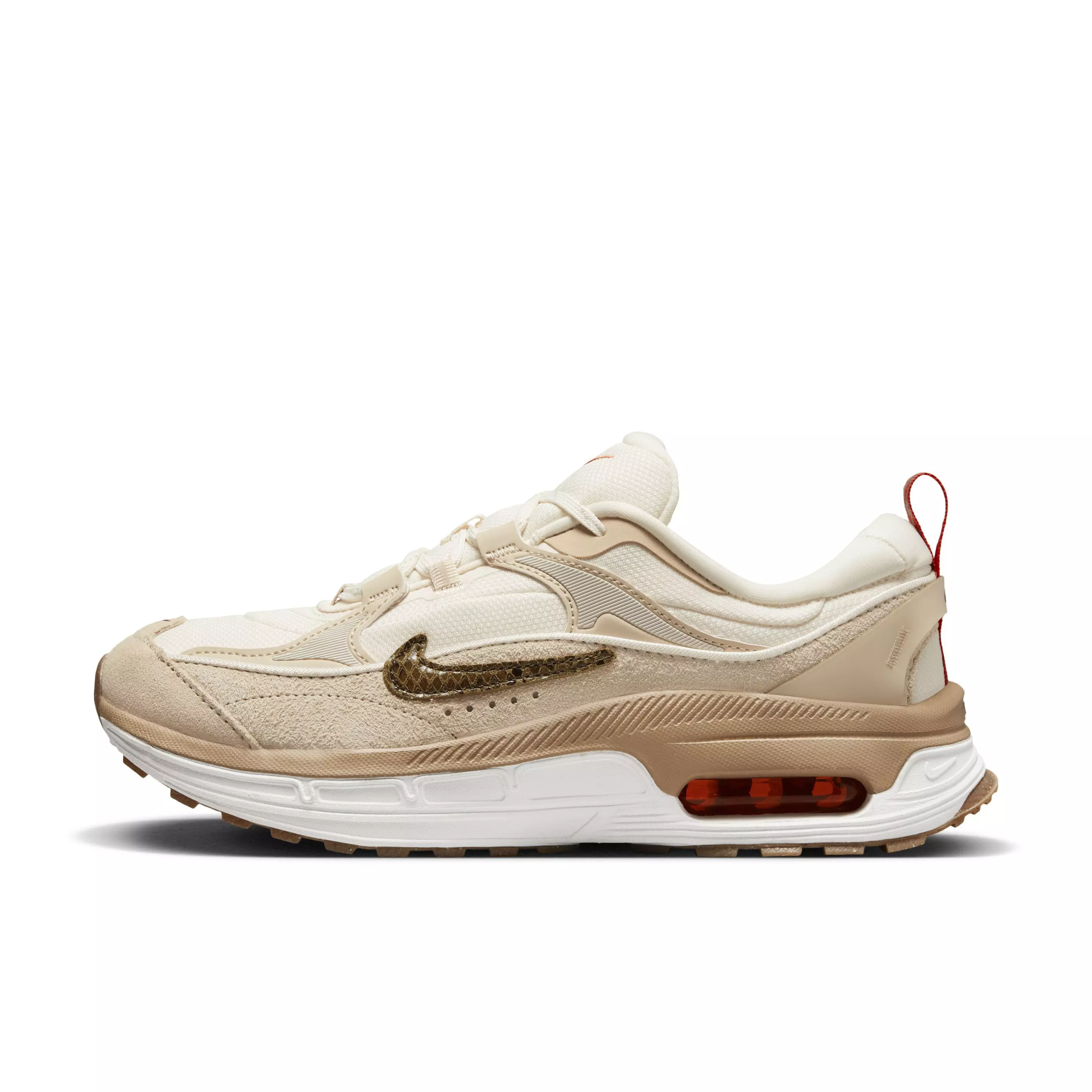 Nike Air Max Bliss "Pale Ivory/Picante Red/Summit White" Women's Shoe - IVORY/RED/WHITE