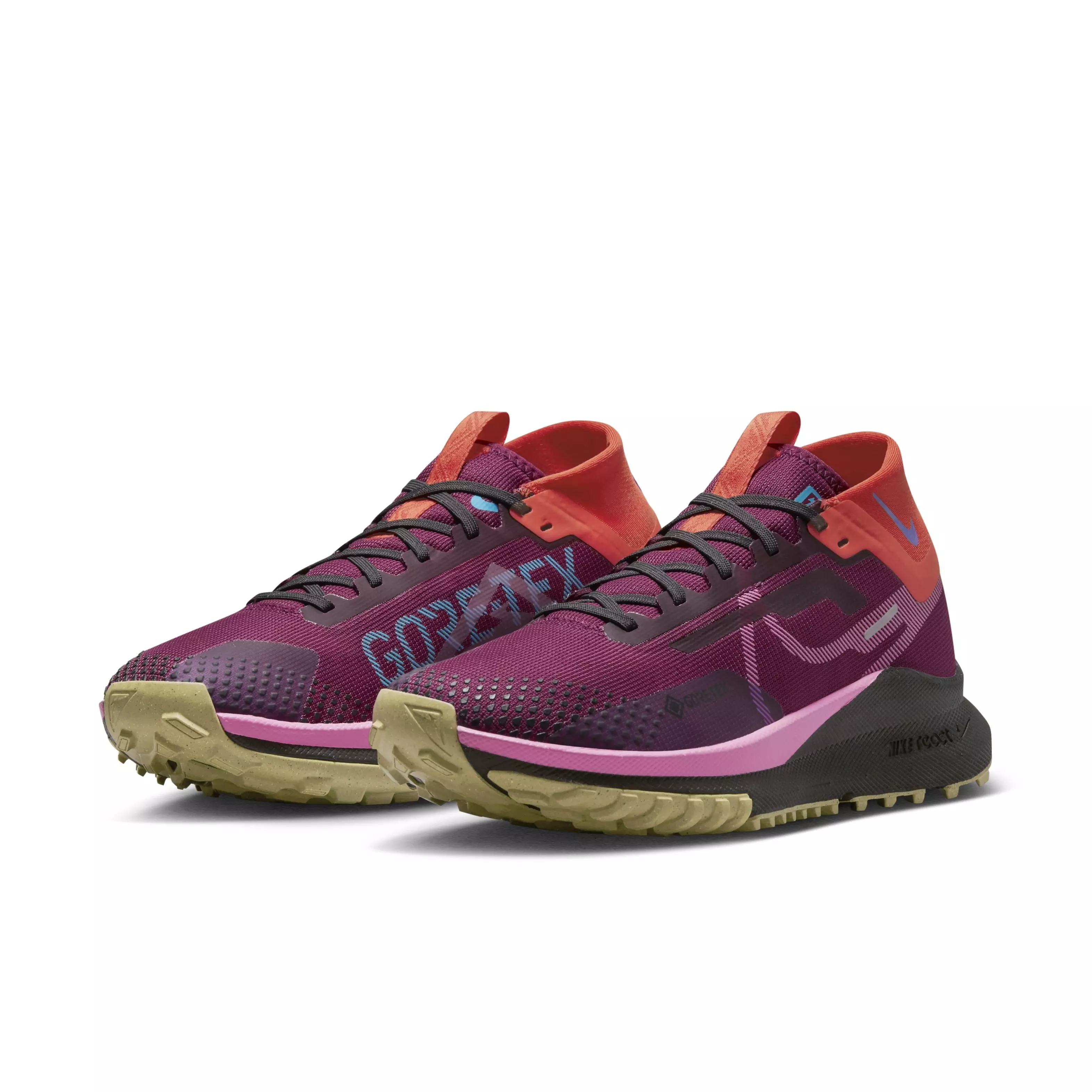 Nike Pegasus Trail 4 GORE-TEX "Rosewood/Pink Spell/Dark Smoke Grey" Women's Trail Running Shoe - ROSEWOOD/PINK/DK GREY