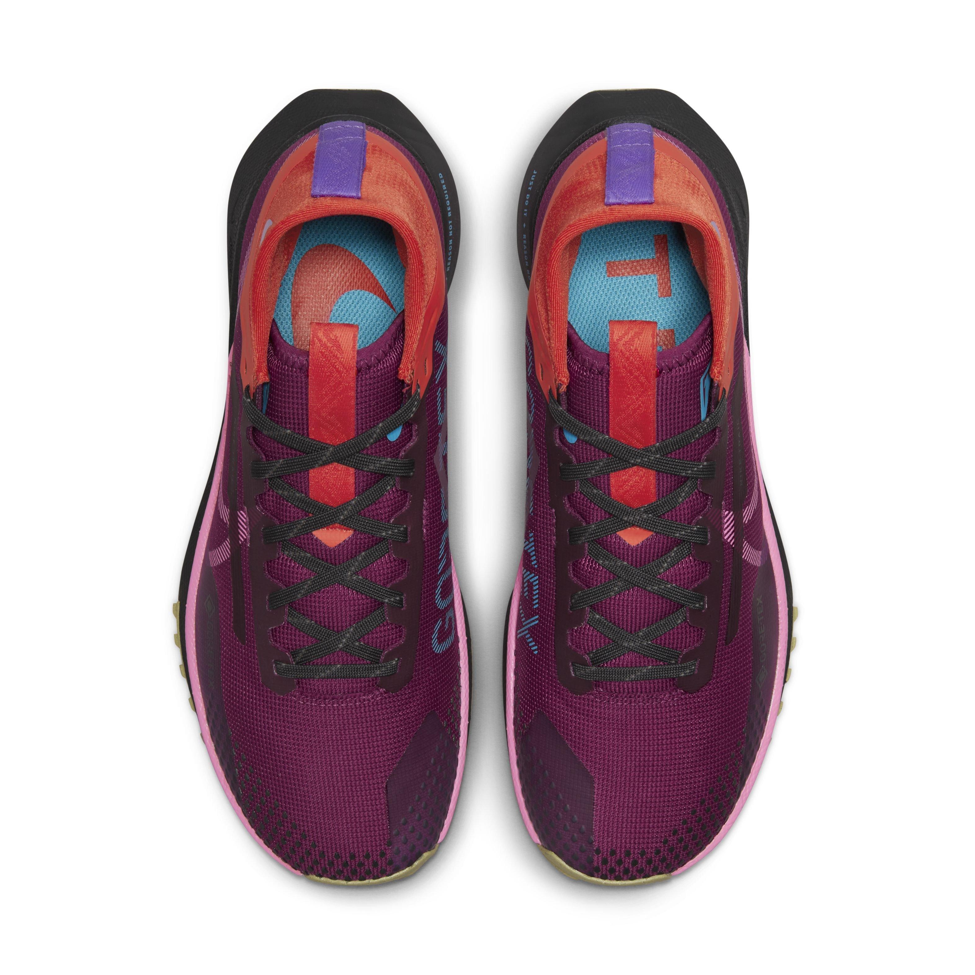 Nike Pegasus Trail 4 GORE-TEX "Rosewood/Pink Spell/Dark Smoke Grey" Women's Trail Running Shoe - ROSEWOOD/PINK/DK GREY Thumbnail View 4