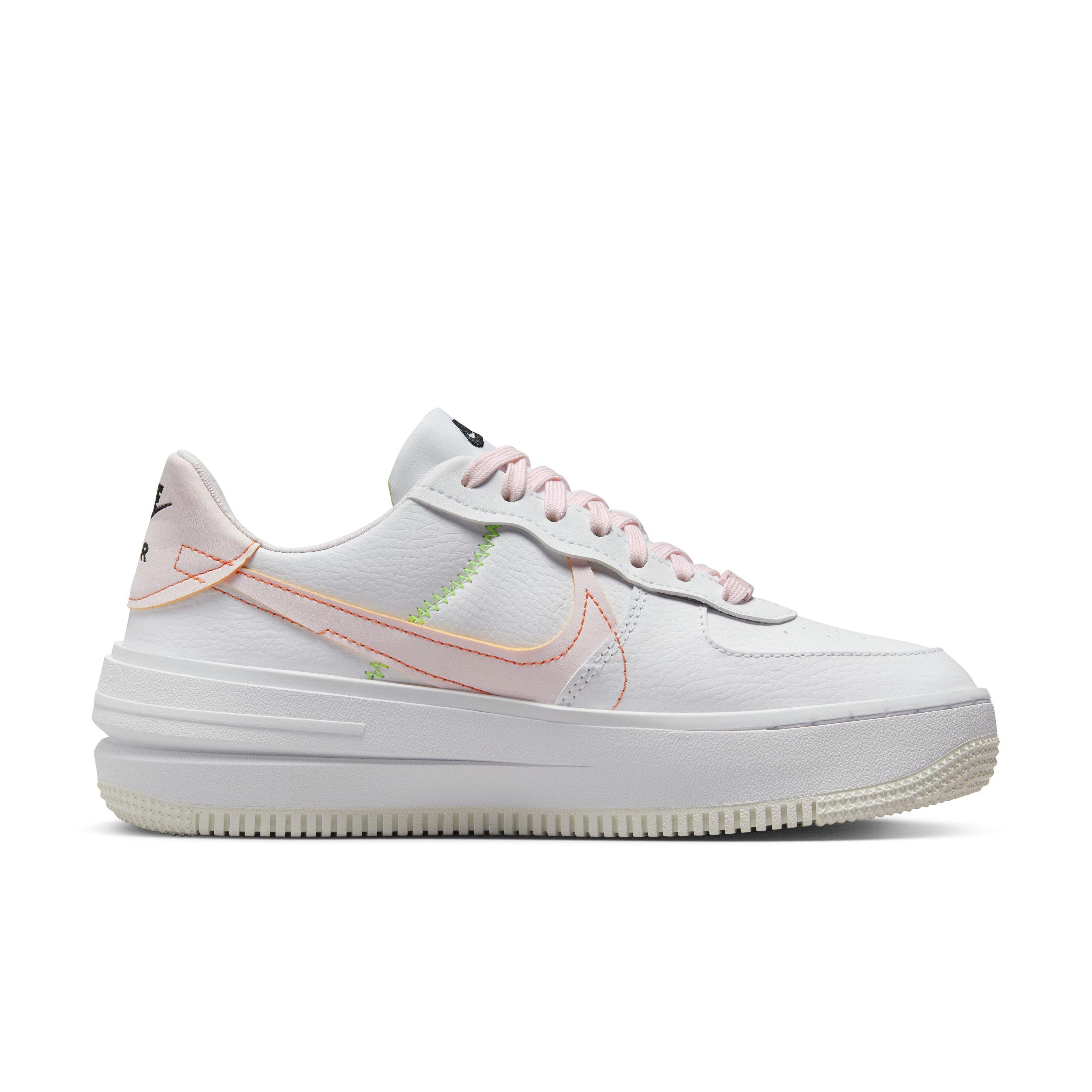 NIKE AIR FORCE 1 '07 TRIPLE WHITE NEON PINK YELLOW/GIRL GS MULTI SIZE *NEW  * AF1