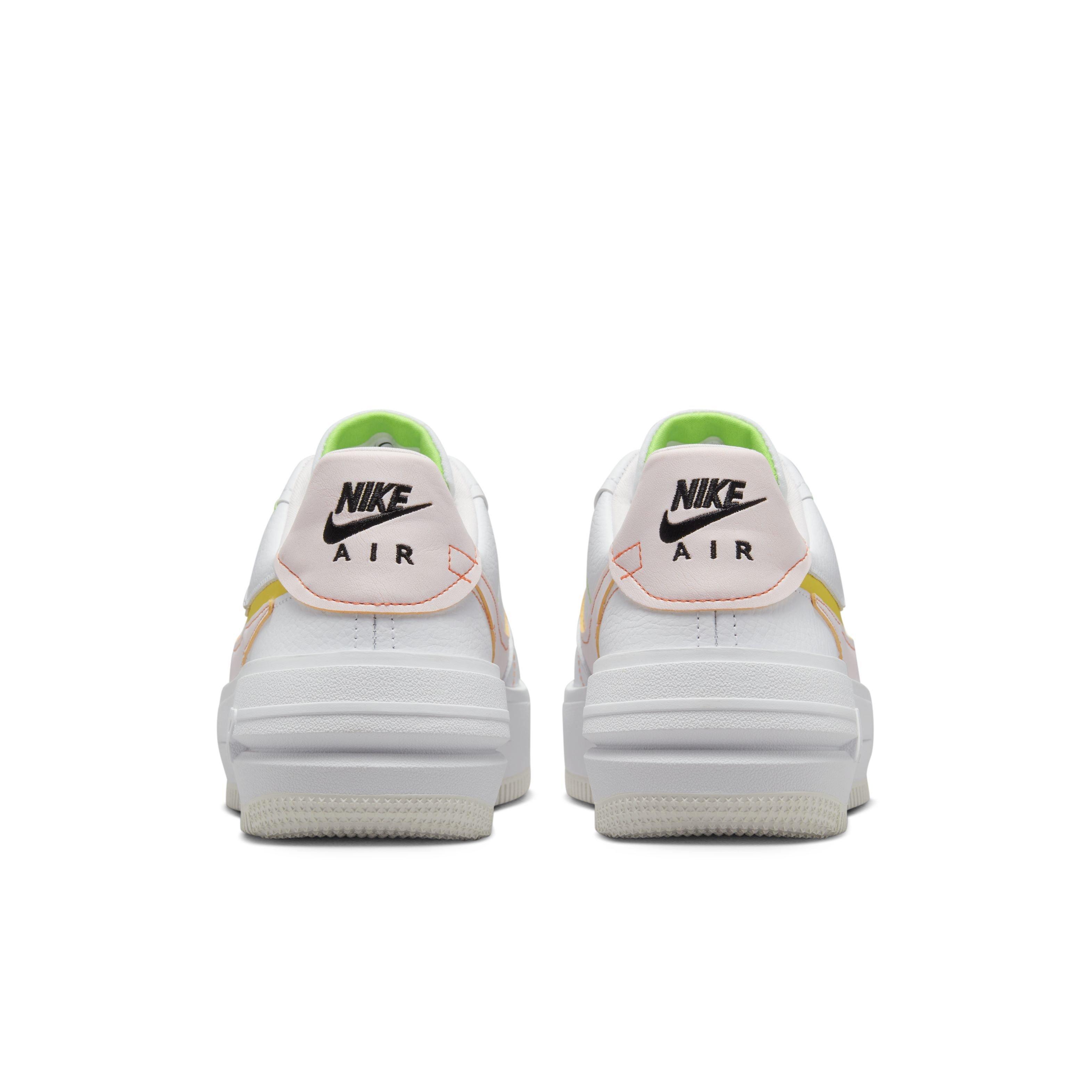 NIKE AIR FORCE 1 '07 TRIPLE WHITE NEON PINK YELLOW/GIRL GS MULTI SIZE *NEW  * AF1