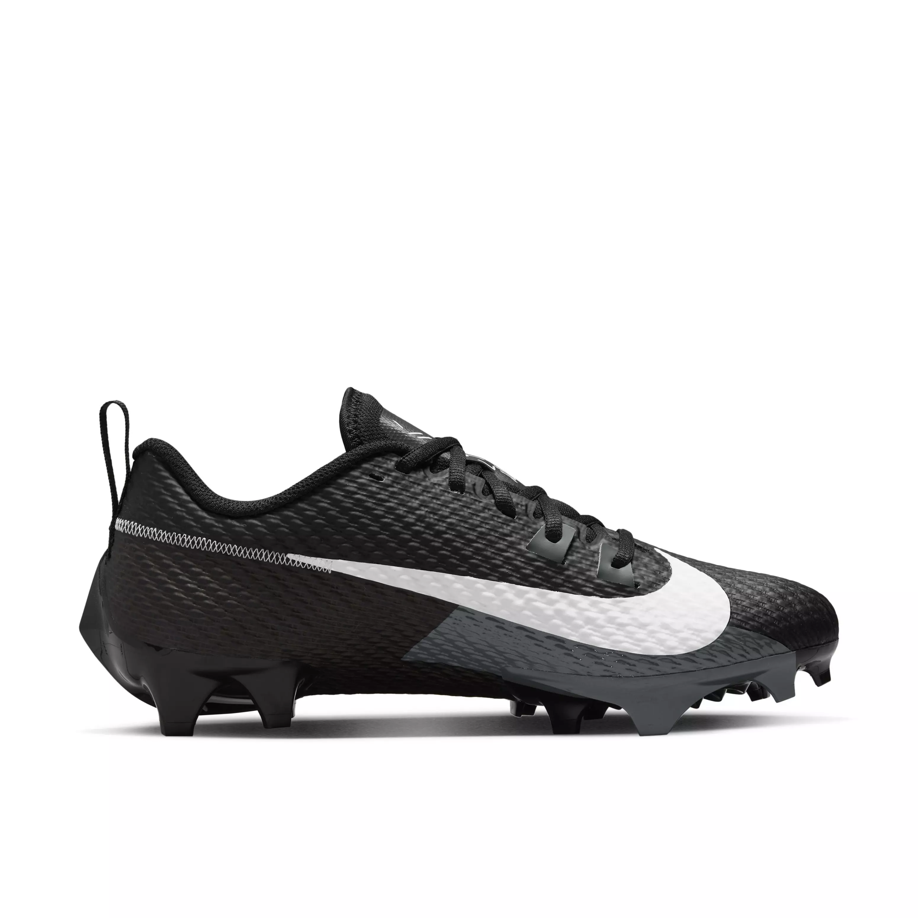 Nike Vapor Edge Speed 360 2 "Black/White/Smoke Grey" Men's Football Cleat - BLACK/WHITE/GREY