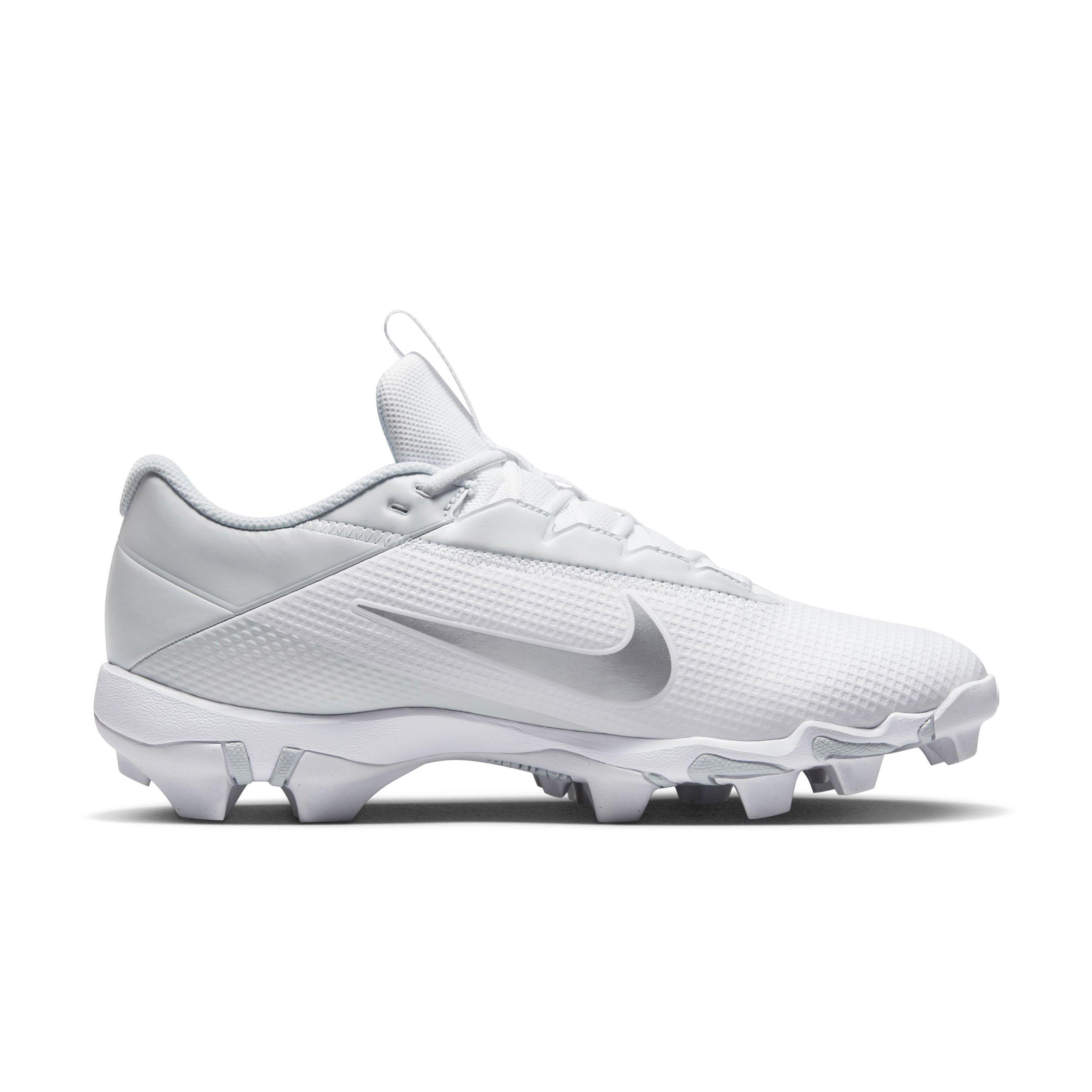 Nike Vapor Edge Shark 2 "White/Metallic Silver/Pure Platinum" Men's Football Cleat - WHITE/SILVER/PLATINUM Thumbnail View 1