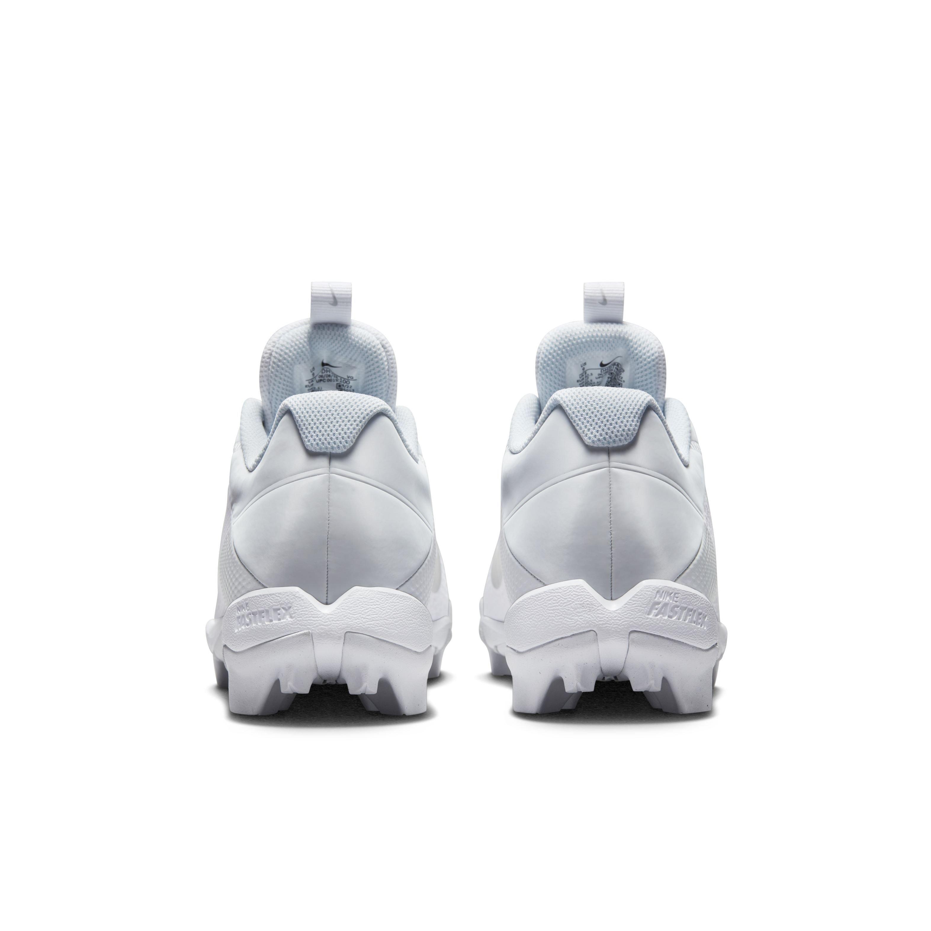 Nike Vapor Edge Shark 2 "White/Metallic Silver/Pure Platinum" Men's Football Cleat - WHITE/SILVER/PLATINUM Thumbnail View 4