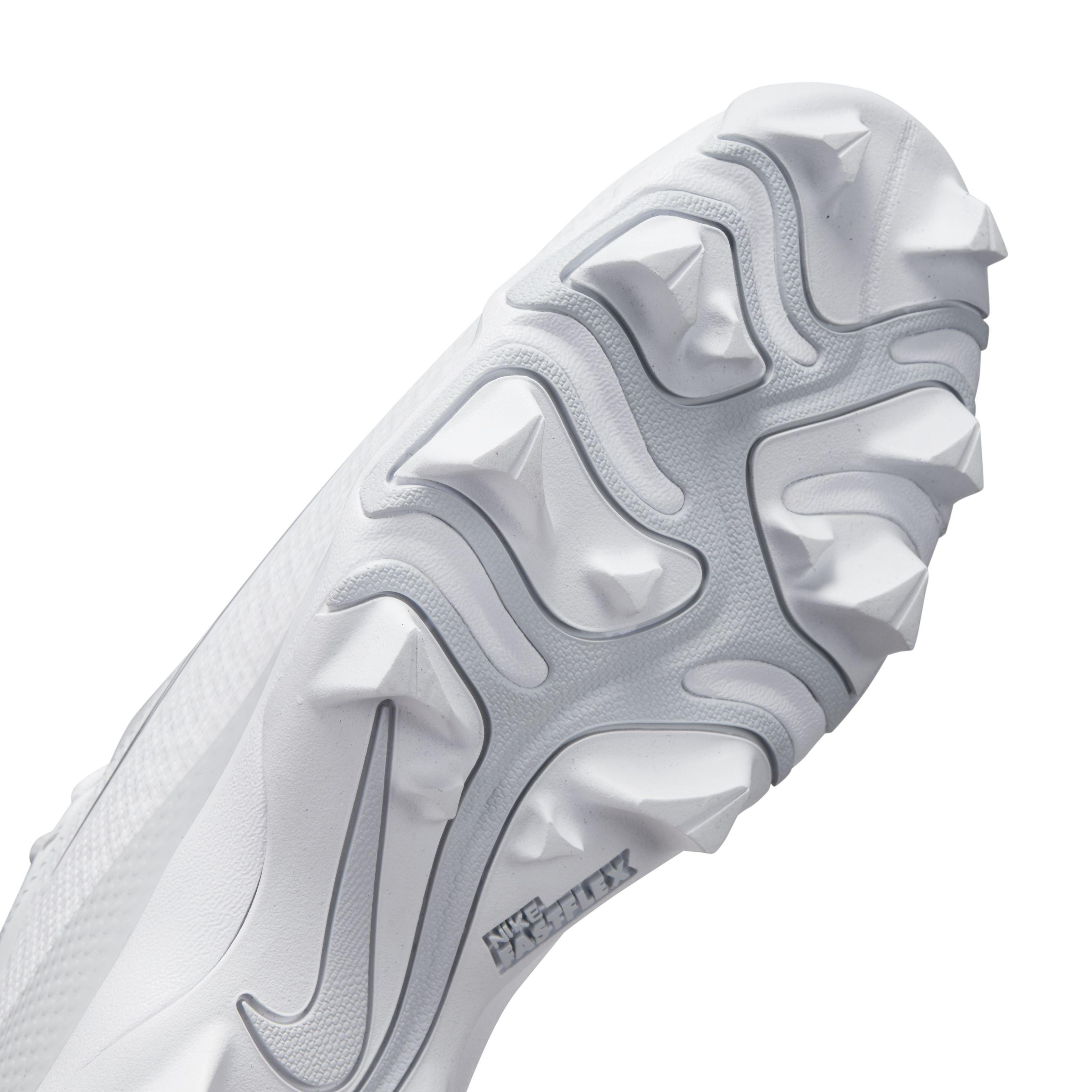 Nike Vapor Edge Shark 2 "White/Metallic Silver/Pure Platinum" Men's Football Cleat - WHITE/SILVER/PLATINUM Thumbnail View 8