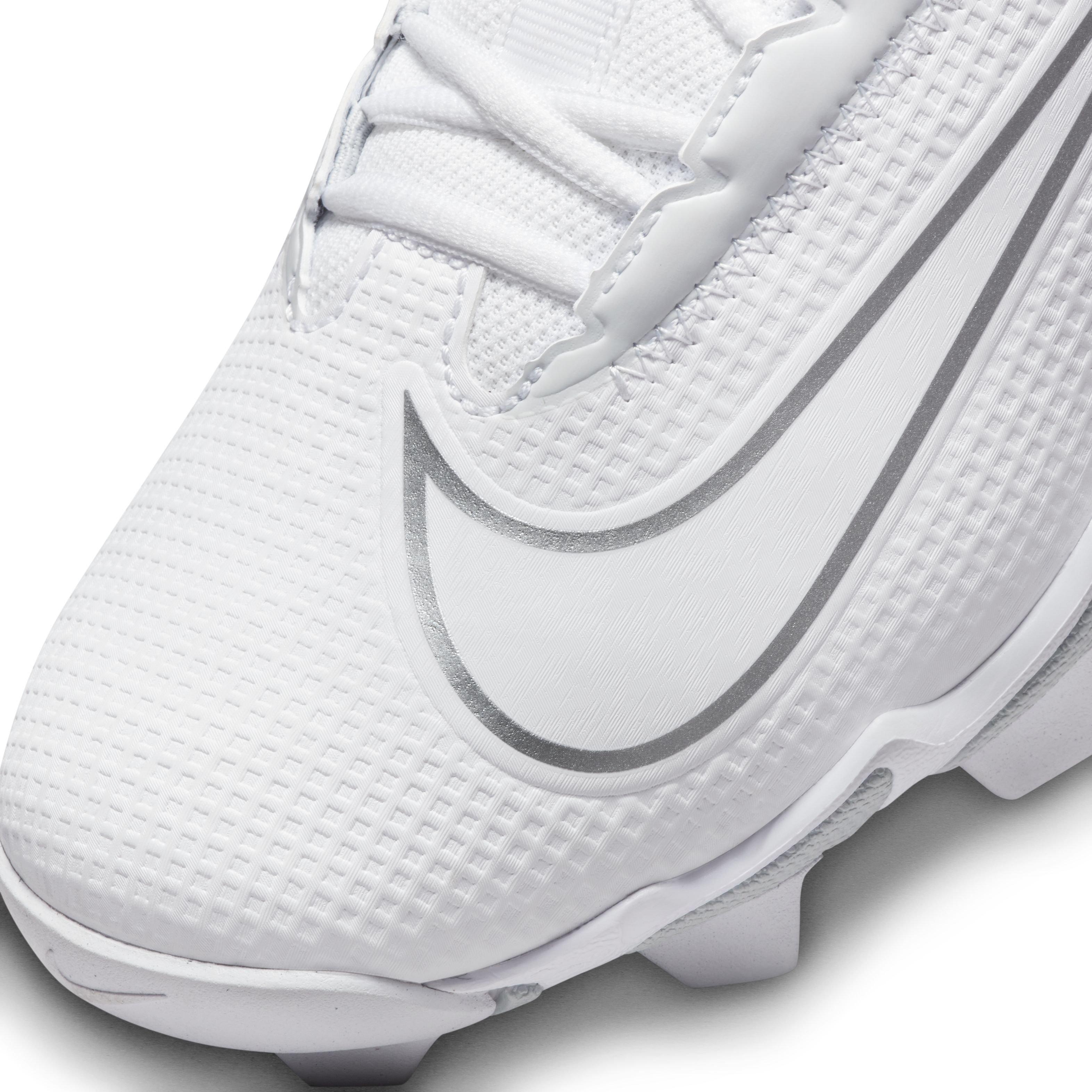 Nike Vapor Edge Shark 2 "White/Metallic Silver/Pure Platinum" Men's Football Cleat - WHITE/SILVER/PLATINUM Thumbnail View 7