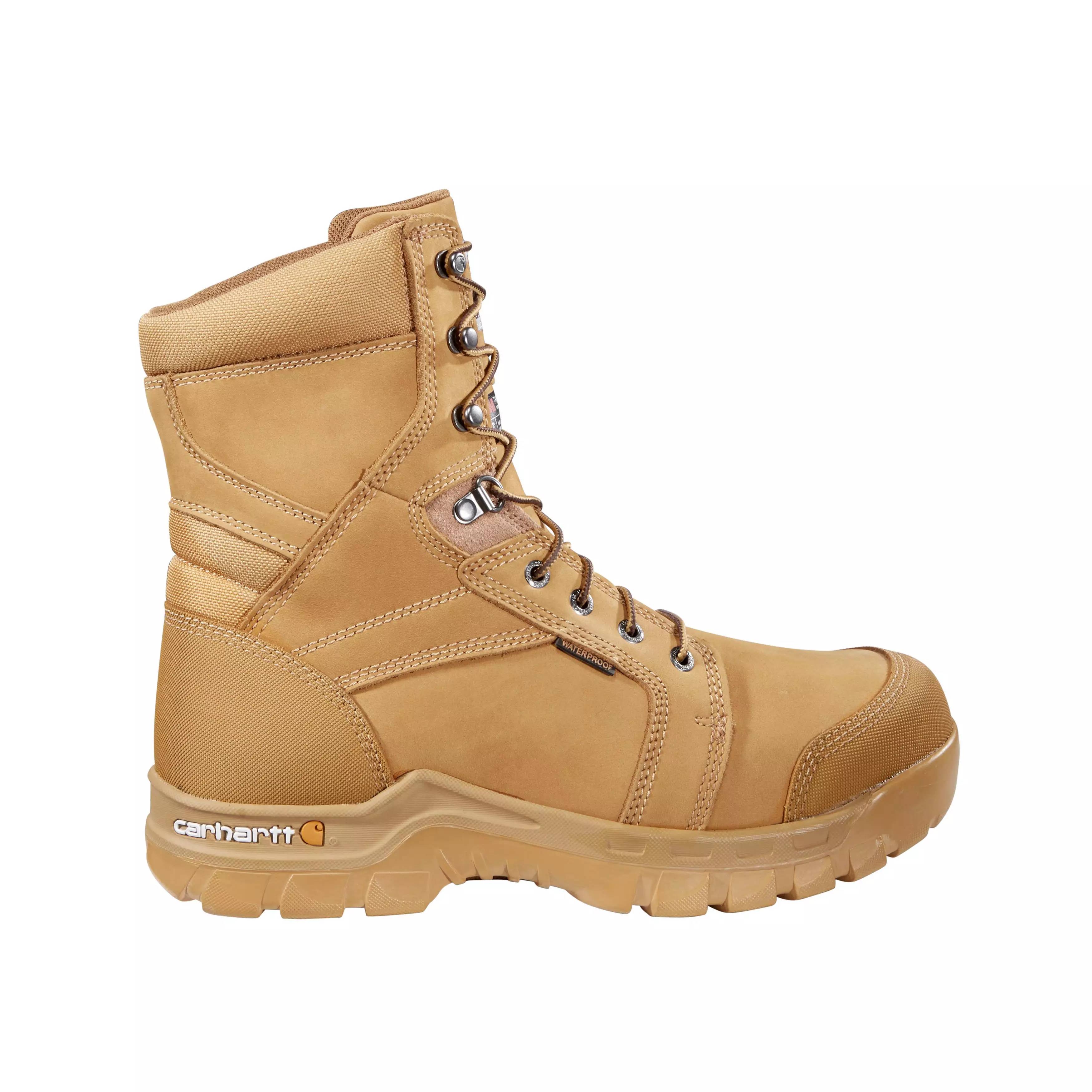 Carhartt Rugged Flex Waterproof Insulated 8" Soft Toe "Wheat" Men's Work Boot - WHEAT