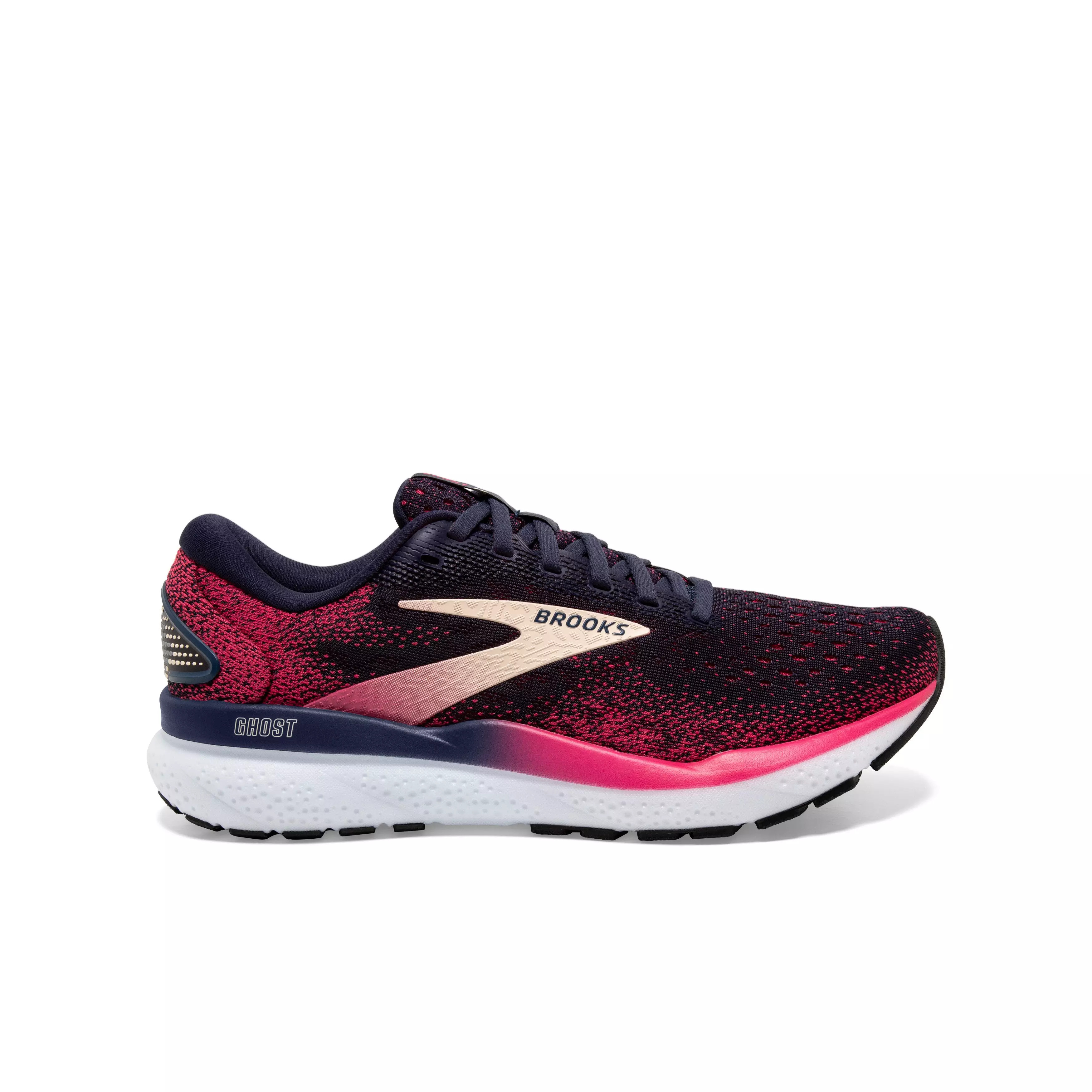 Brooks Ghost 16 "Peacoat/Raspberry/Apricot" Women's Running Shoe - PEACOAT/RASPBERRY/APRICOT