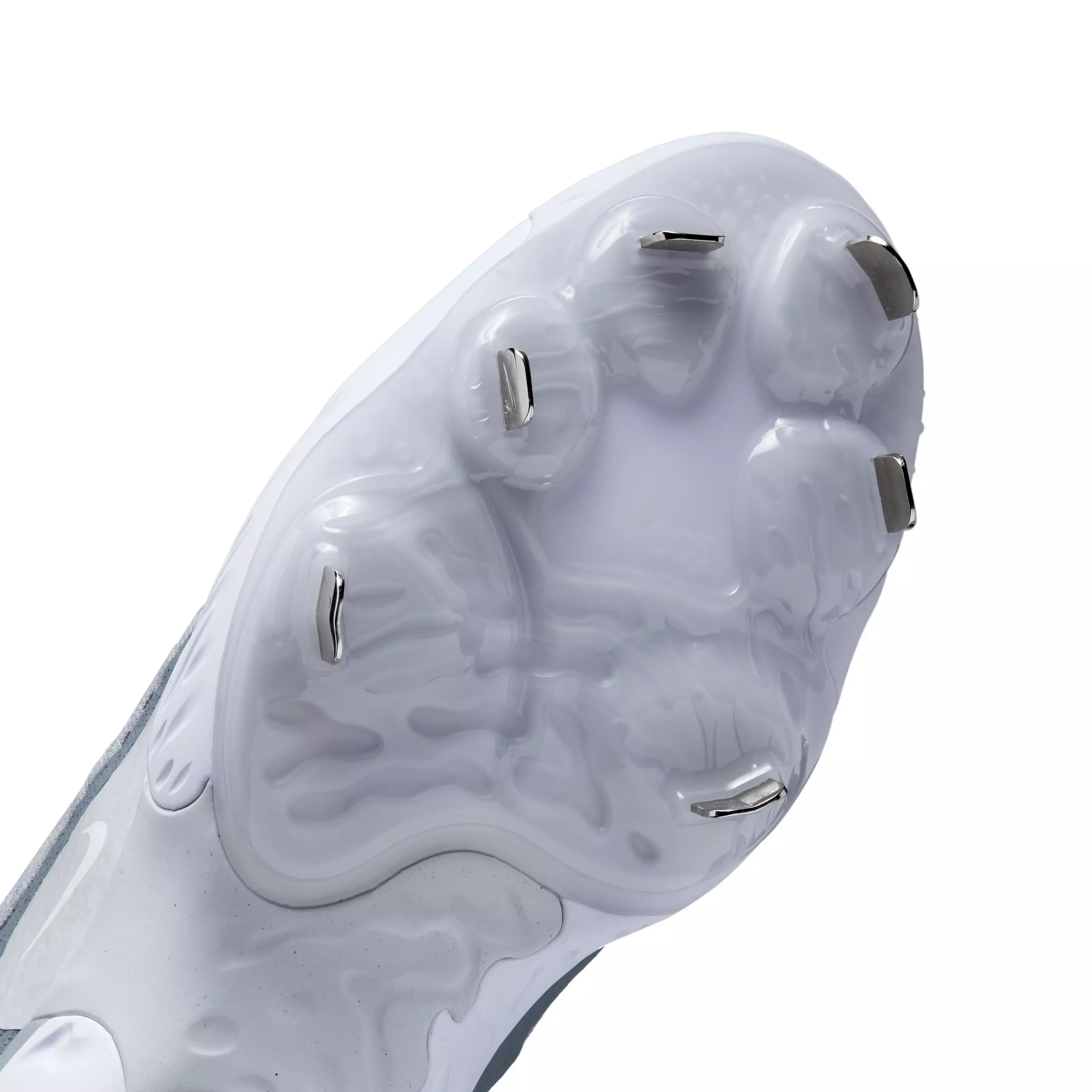 Nike Alpha Huarache Elite 4 Mid "Wolf Grey/White/Cool Grey/Pure Platinum" Men's Baseball Cleat - GREY/WHITE/GREY/PLATINUM