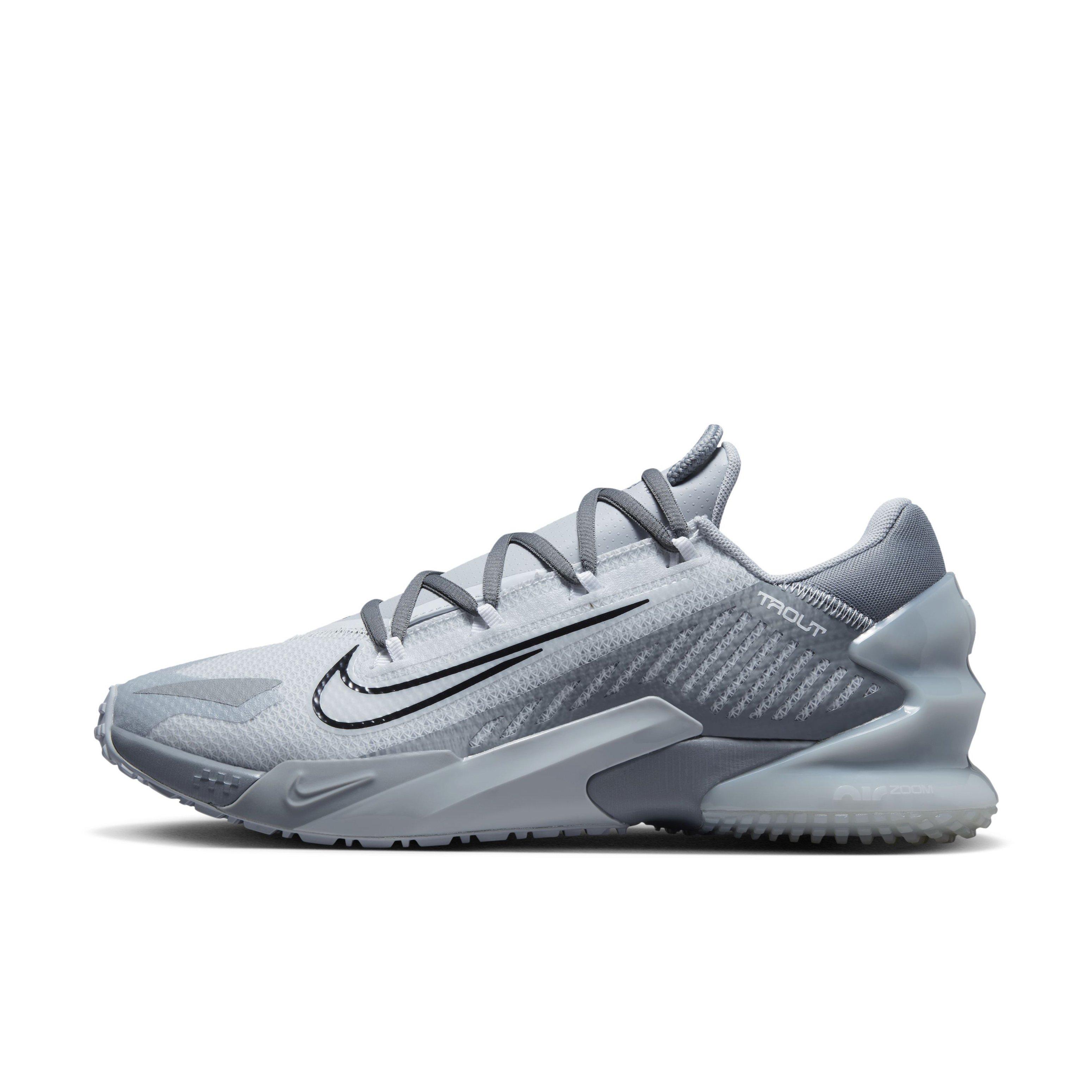 Nike Force Zoom Trout 8 Turf "Cool Grey/Black/Wolf Grey/Pre Platinum" Men's Baseball Shoe - GREY/BLACK/GREY/PLATINUM Thumbnail View 2