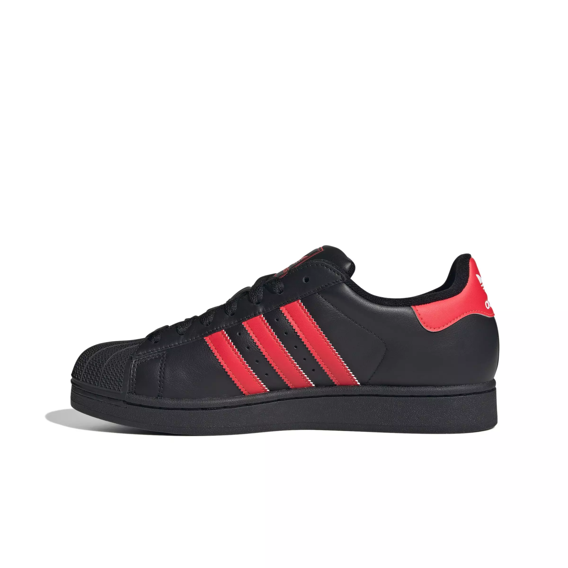 adidas Originals Superstar II "Core Black/Lucid Red/Ftwr White" Unisex Shoe - BLACK/RED/WHITE