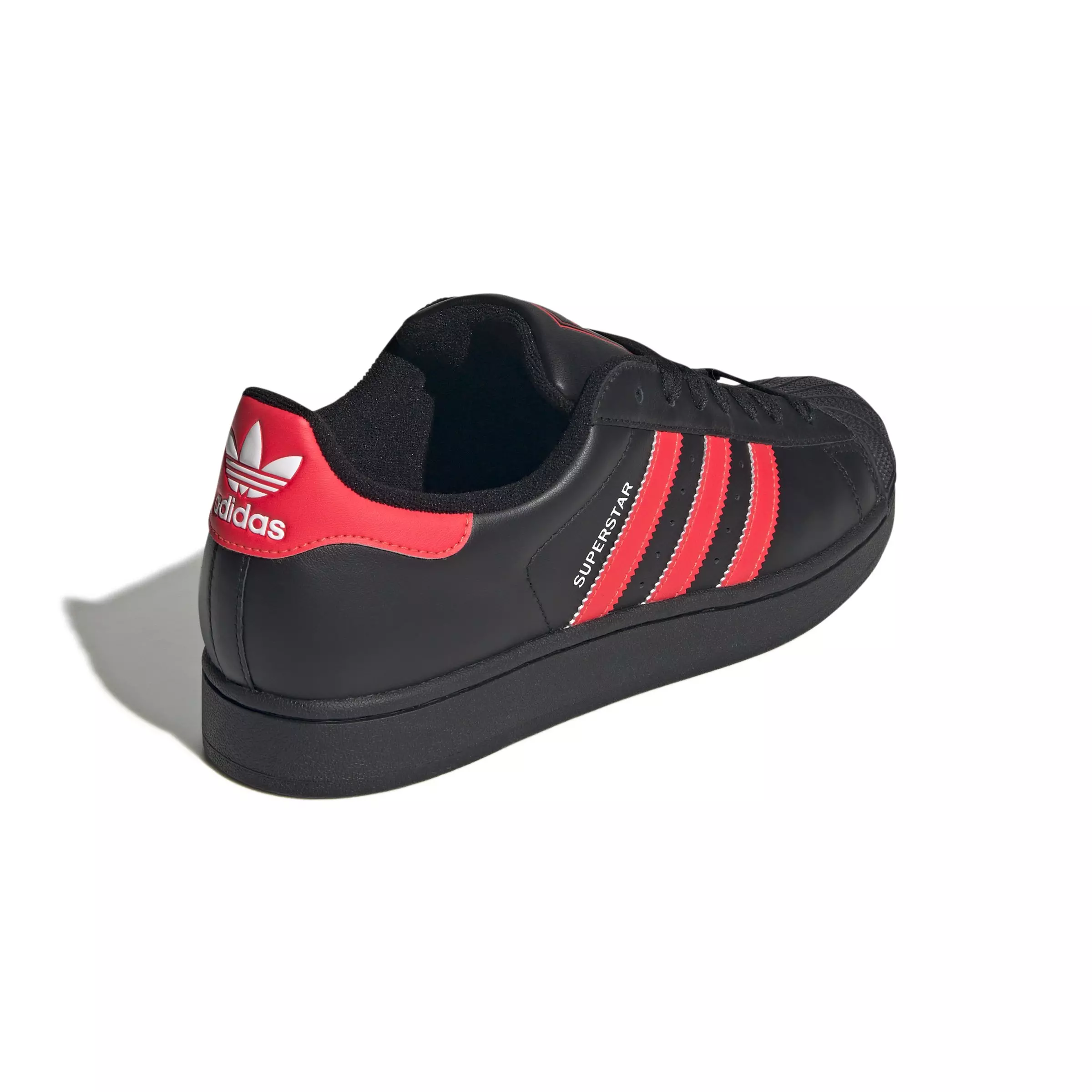 adidas Originals Superstar II "Core Black/Lucid Red/Ftwr White" Unisex Shoe - BLACK/RED/WHITE