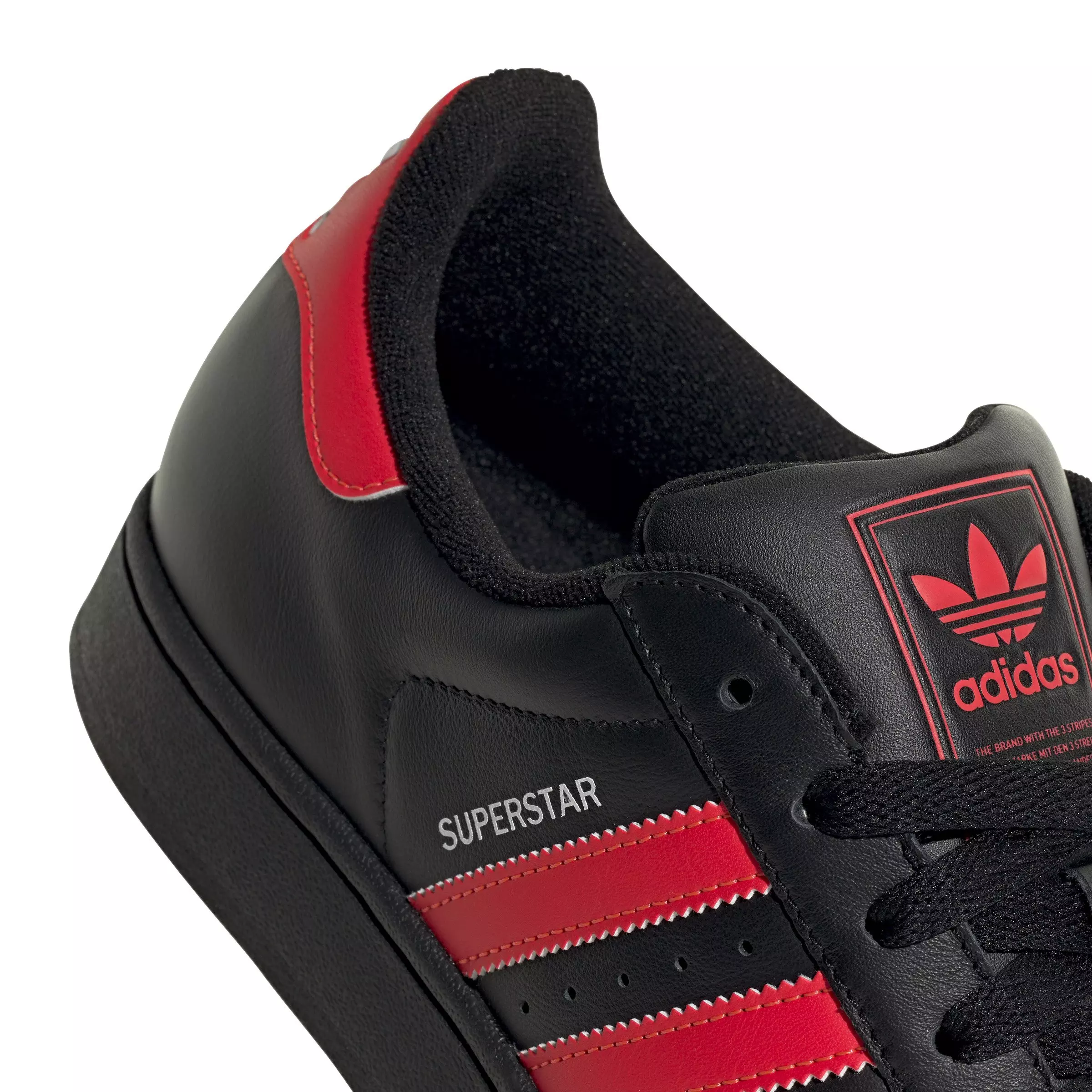 adidas Originals Superstar II "Core Black/Lucid Red/Ftwr White" Unisex Shoe - BLACK/RED/WHITE