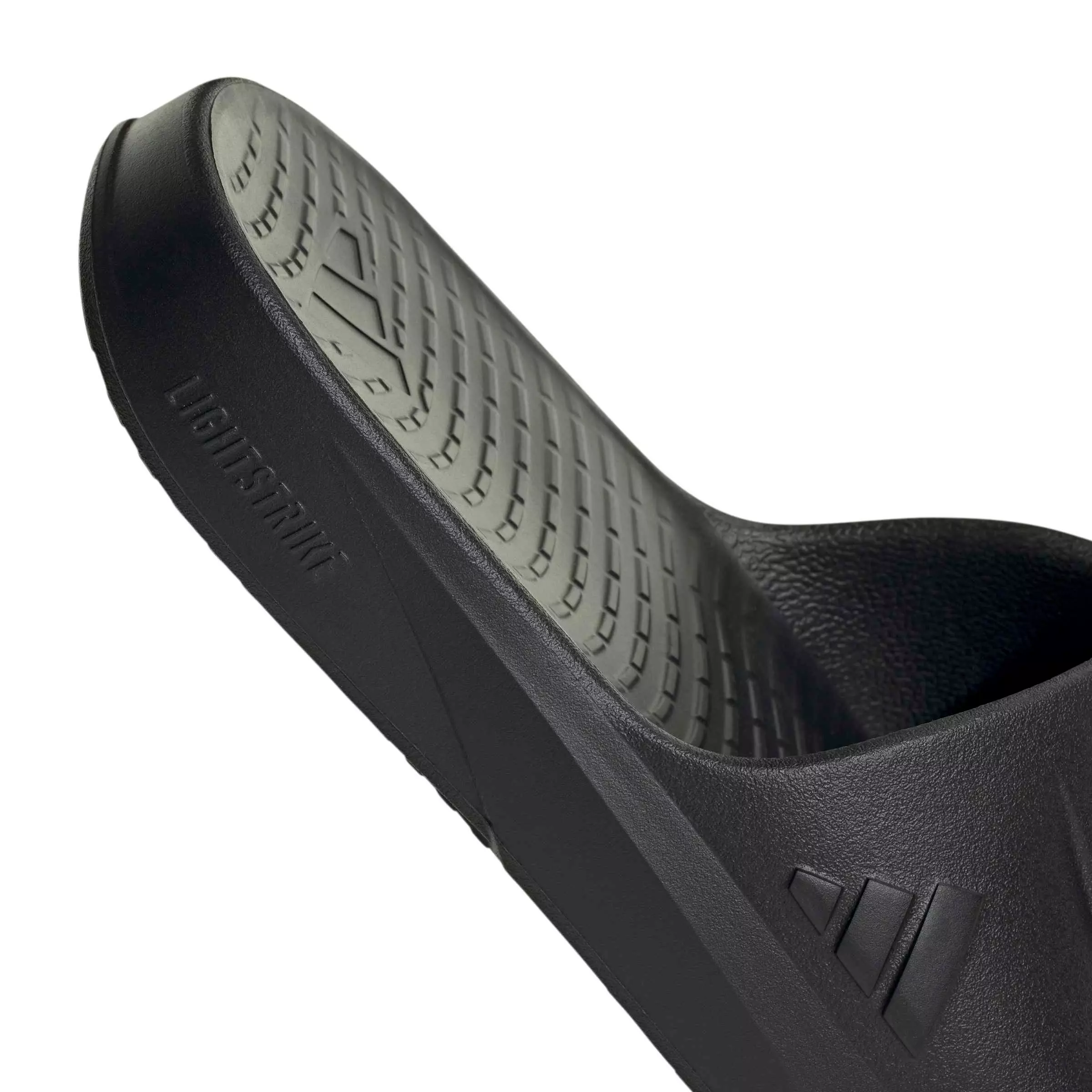 adidas Lightshift "Core Black/Core Black/Core Black" Men's Slide - BLACK/BLACK/BLACK
