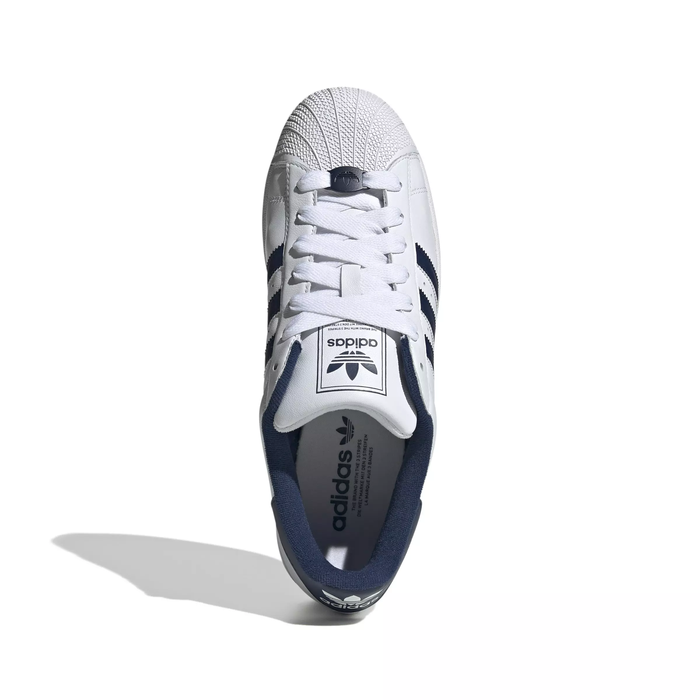 adidas Originals Superstar II "Ftwr White/Night Indigo/Ftwr White" Unisex Shoe - WHITE/INDIGO/WHITE