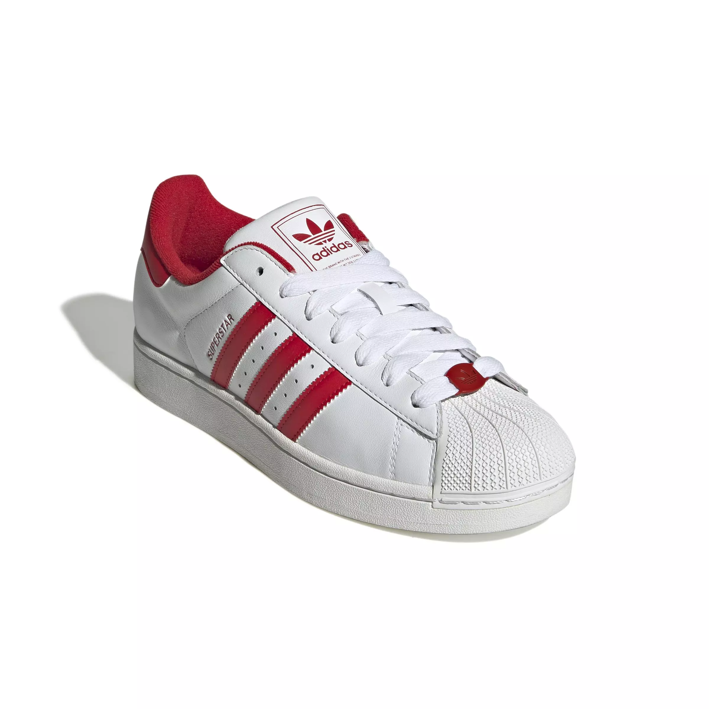 adidas Originals Superstar II "Ftwr White/Red/Ftwr White" Unisex Shoe - WHITE/RED/WHITE